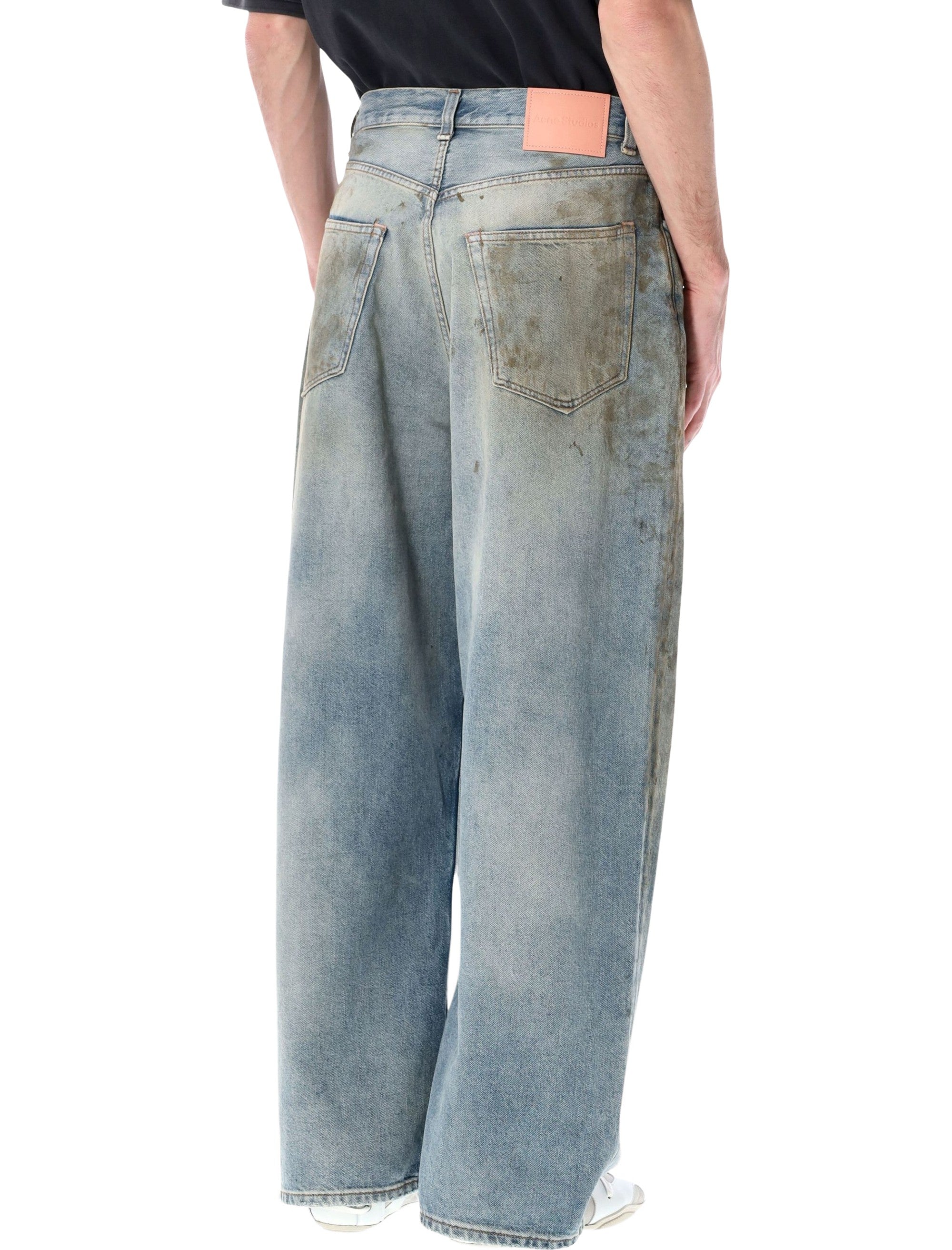 Baggy Low-Waist Jeans With Unique Hand-Applied Details