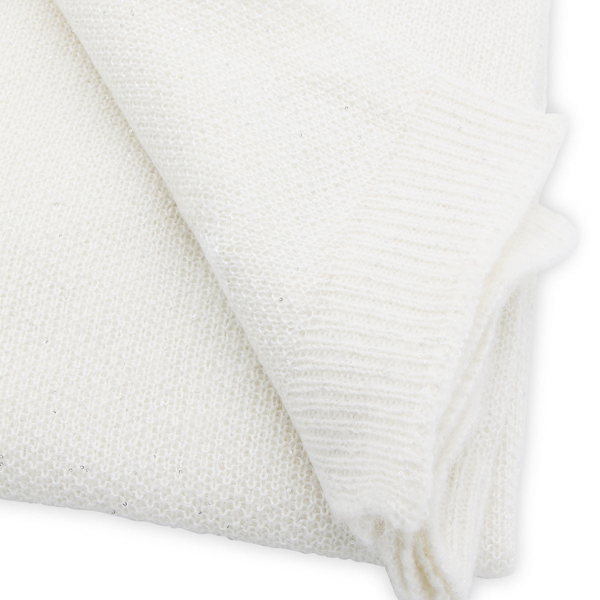 White Sparkling Scarf