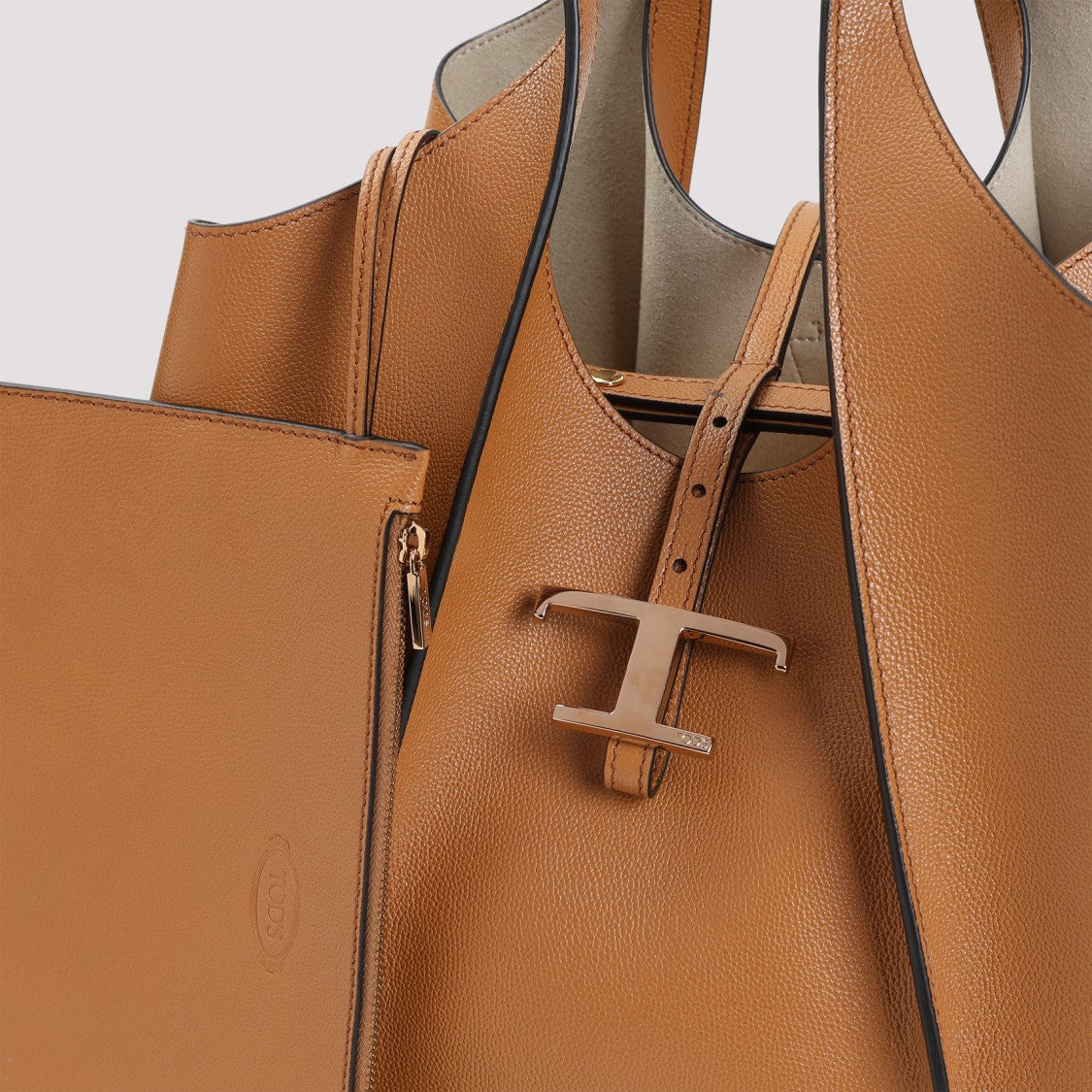 Brown Leather Shopper Bag