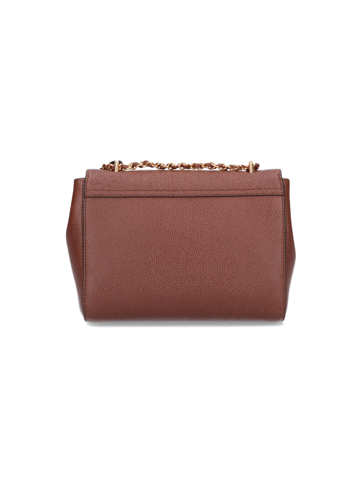 Brown Hammered Leather Shoulder Bag