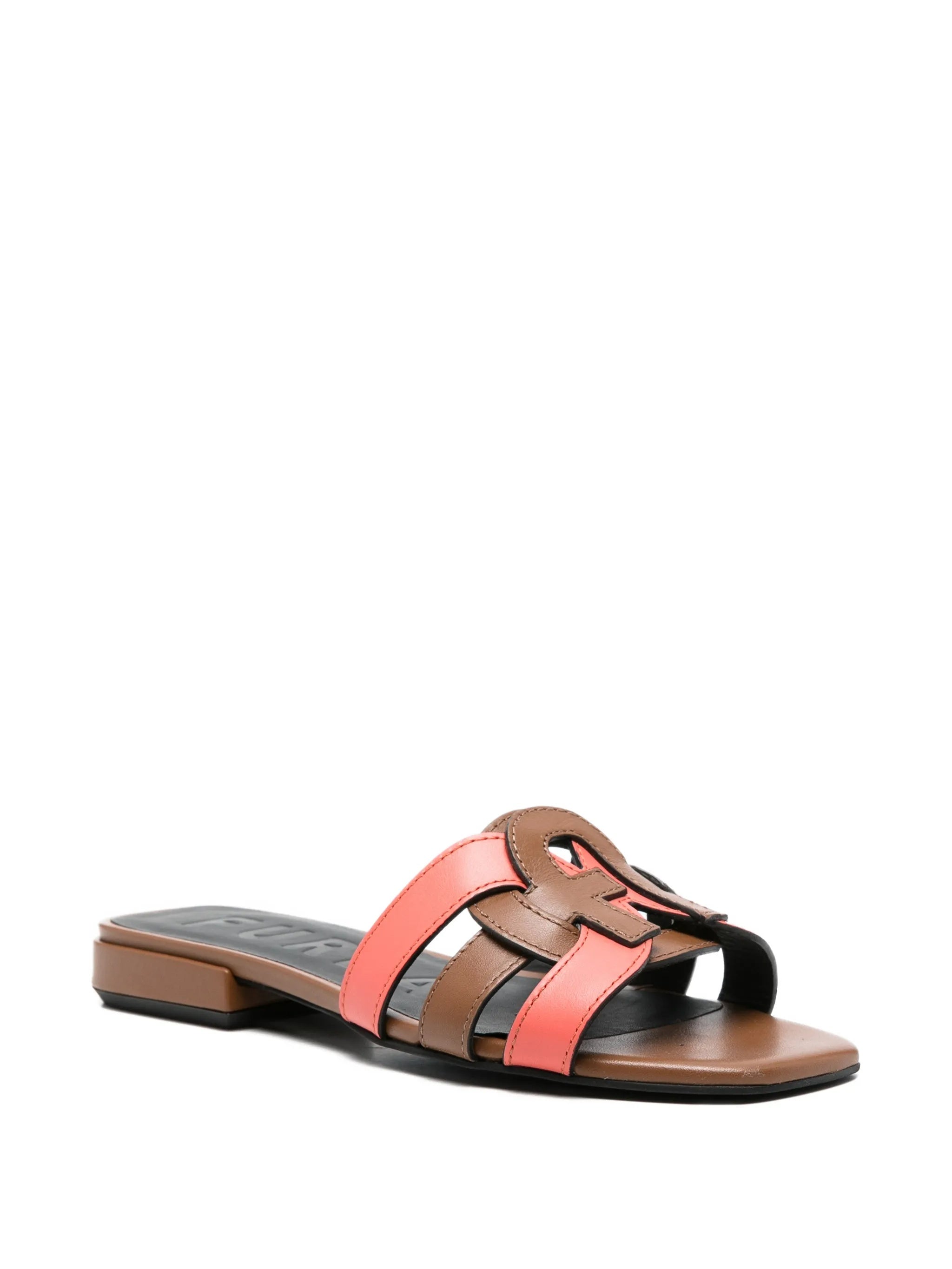 Summer Sandalo Dual-Strap Brown Coral Sandals