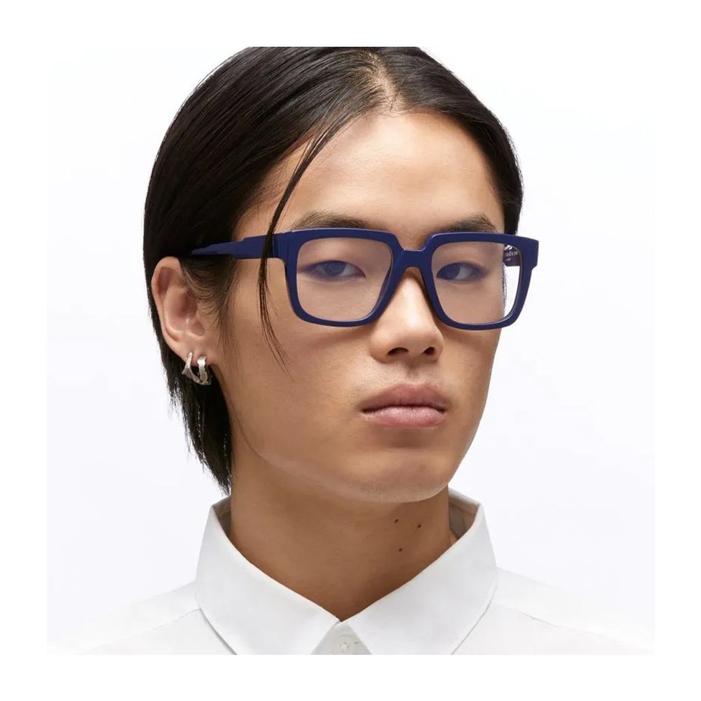 Mask K3 Rectangular Deep Blue Acetate Kuboraum Sunglasses