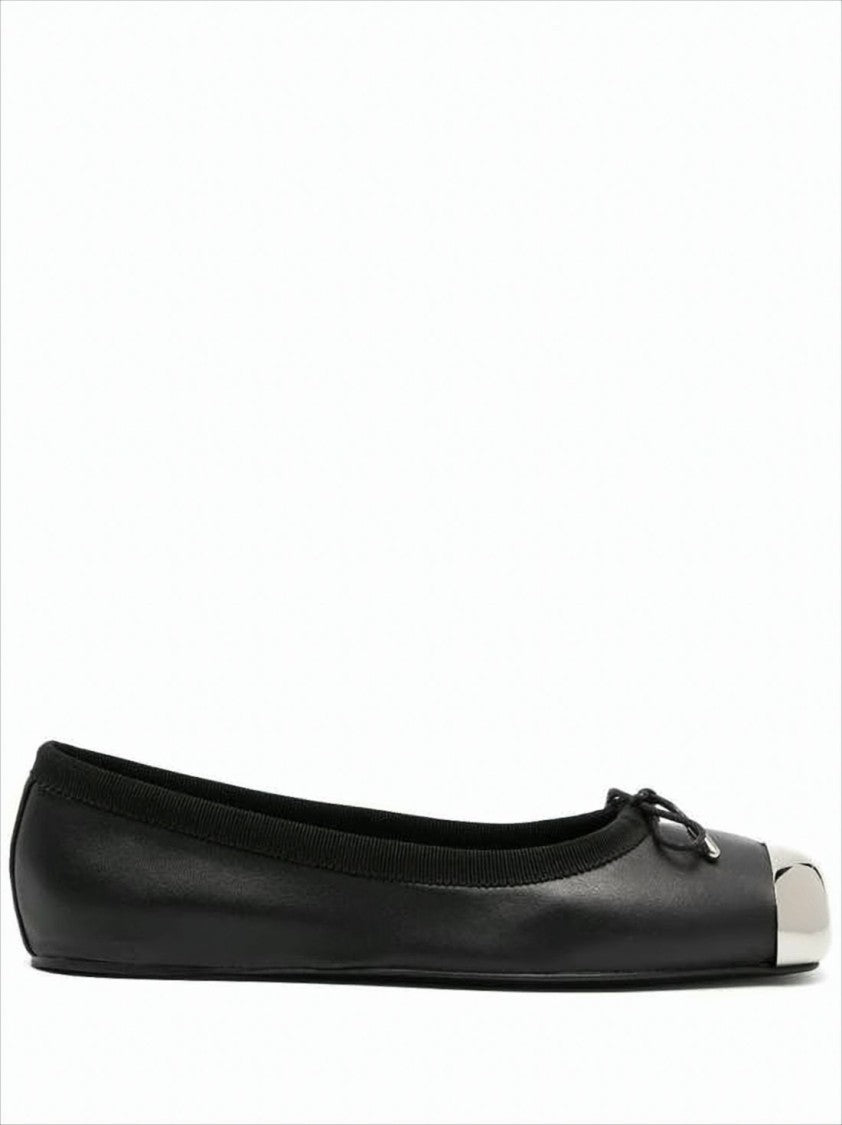 Flat Black Leather Shoes