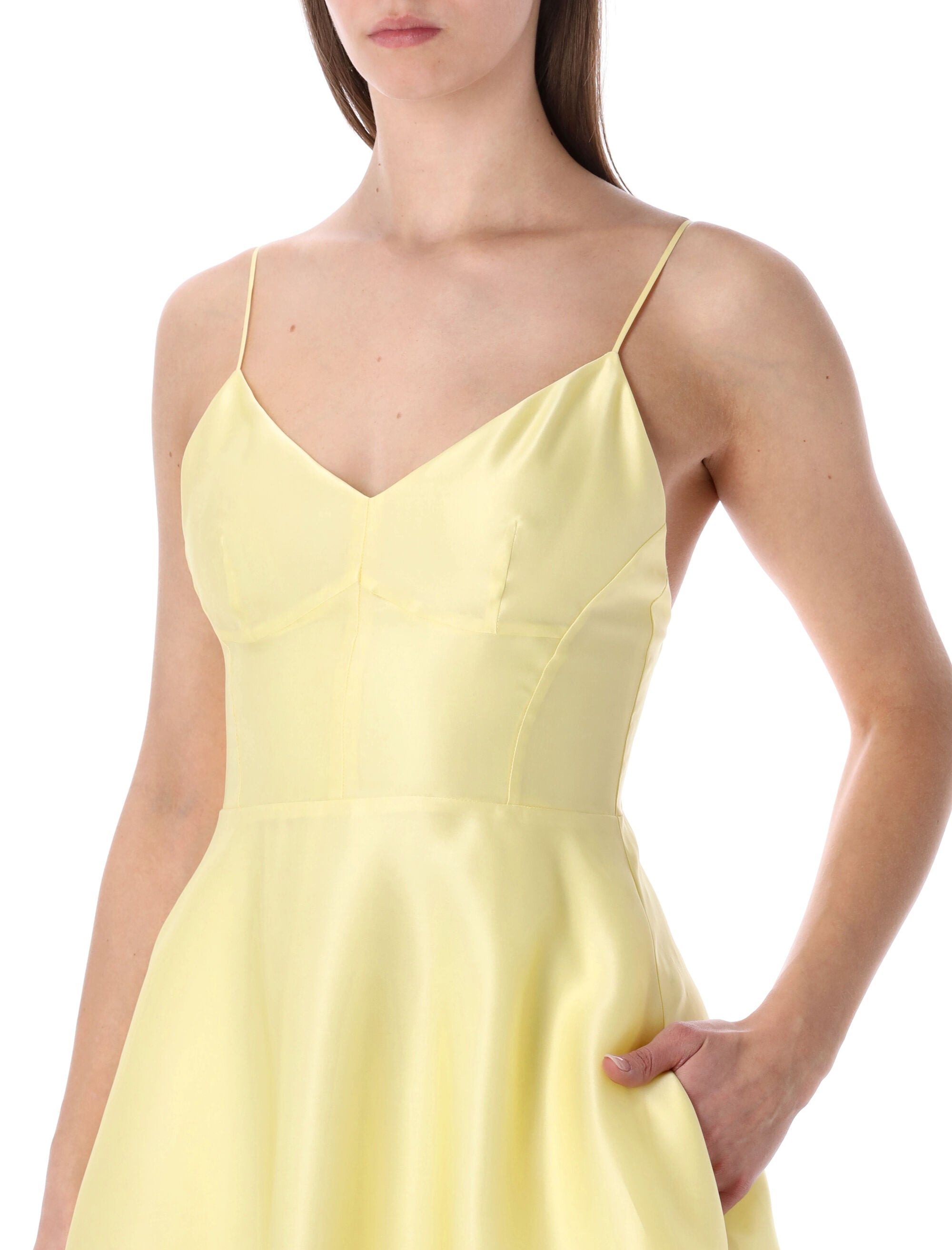 Silk Organza Midi Dress