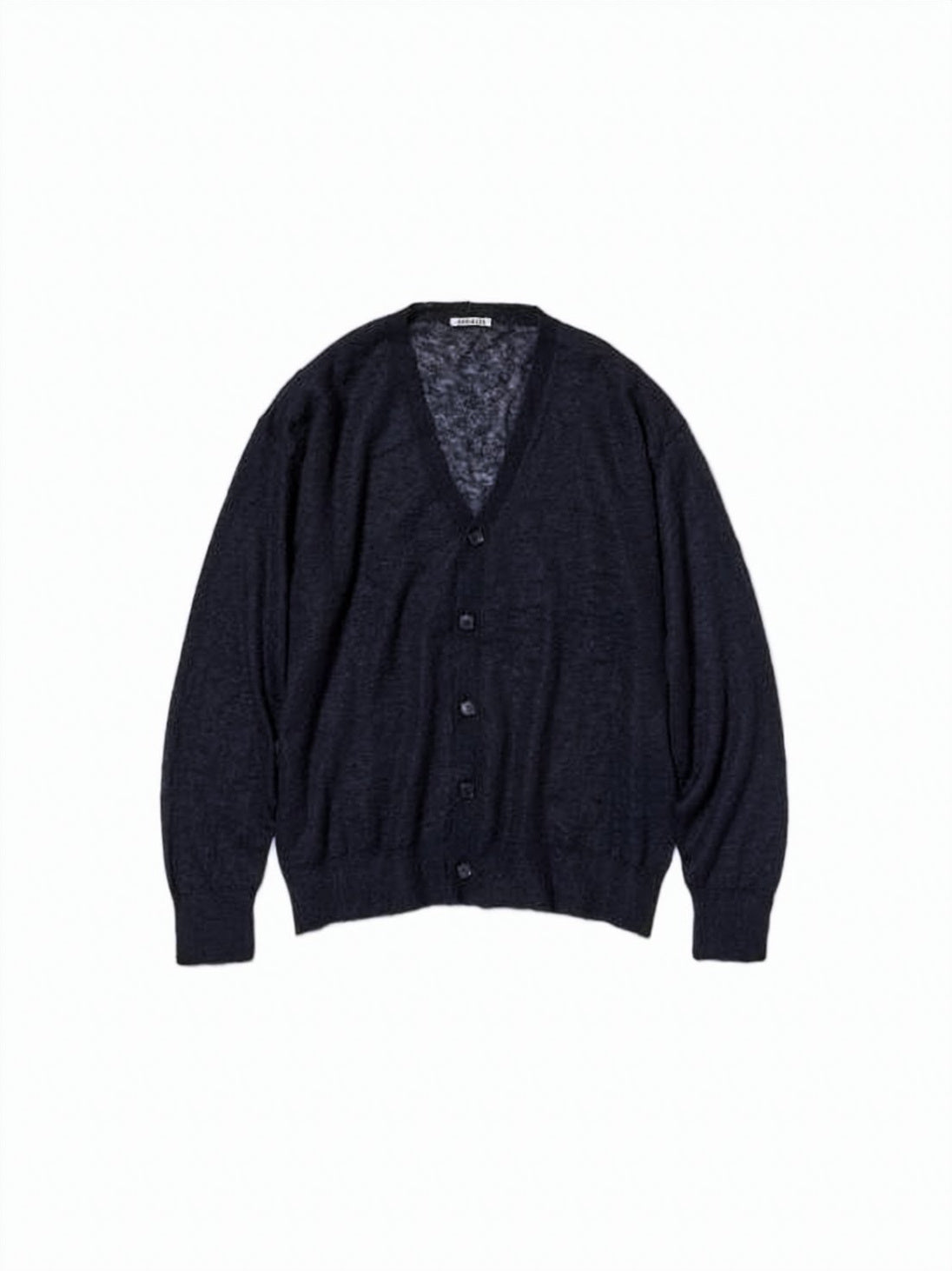Lightweight Mohair-Blend Cardigan with Deep V-Neck