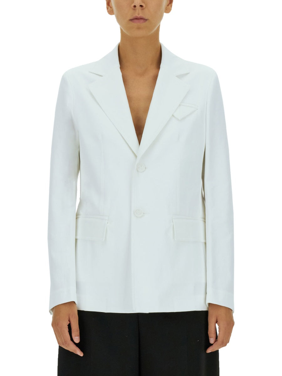 Tailored Single-Breasted Jacket with Notched Lapels