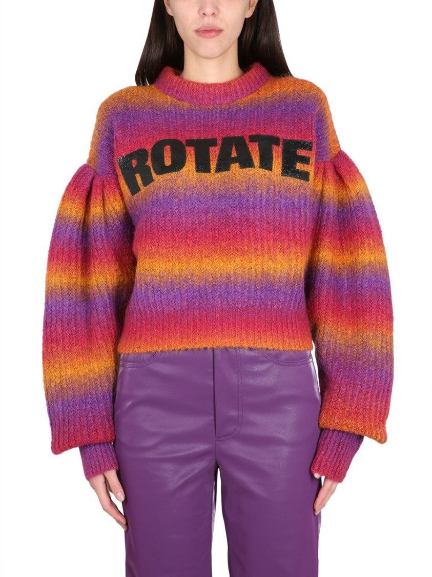 Bold Logo Inlay Crewneck Sweater