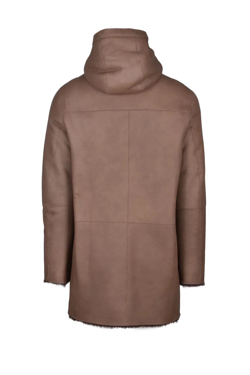 Shearling Coat - Brown