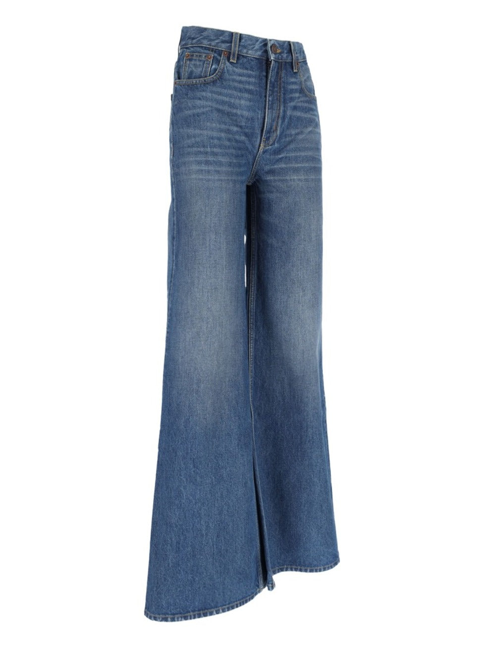 Wide-Leg Denim Palazzo Jeans