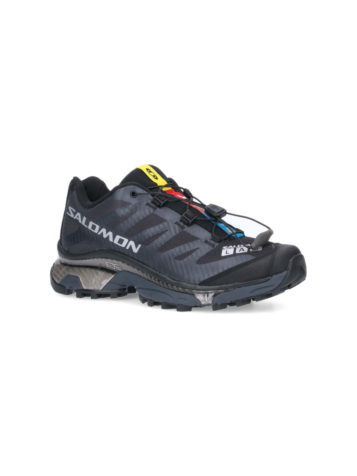 Technical Black Mesh Sneakers With Tpu Details