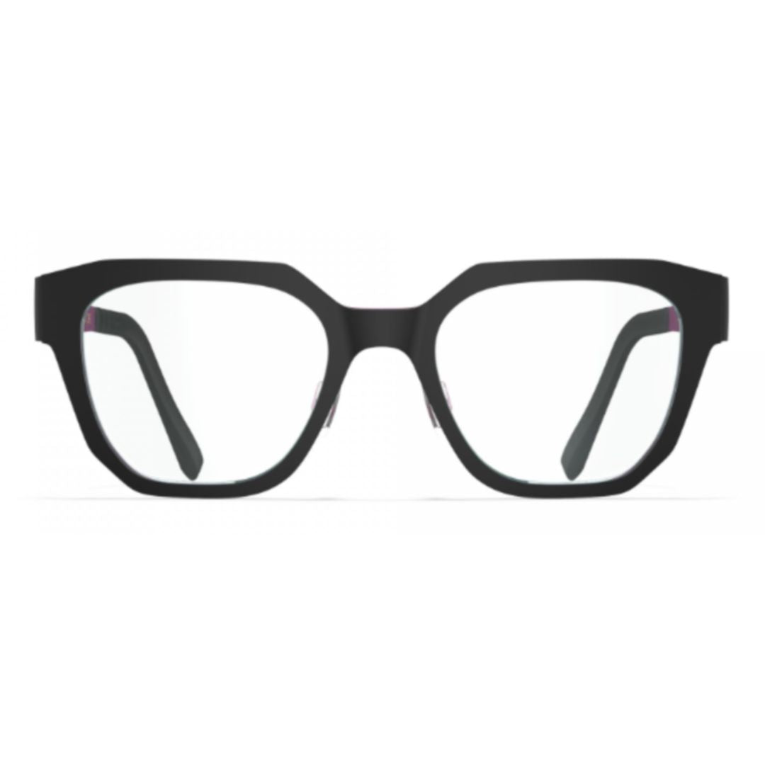 Bf1051 Sitka Geometric Black Beta-Titanium Eyeglasses with Comfortable Temples