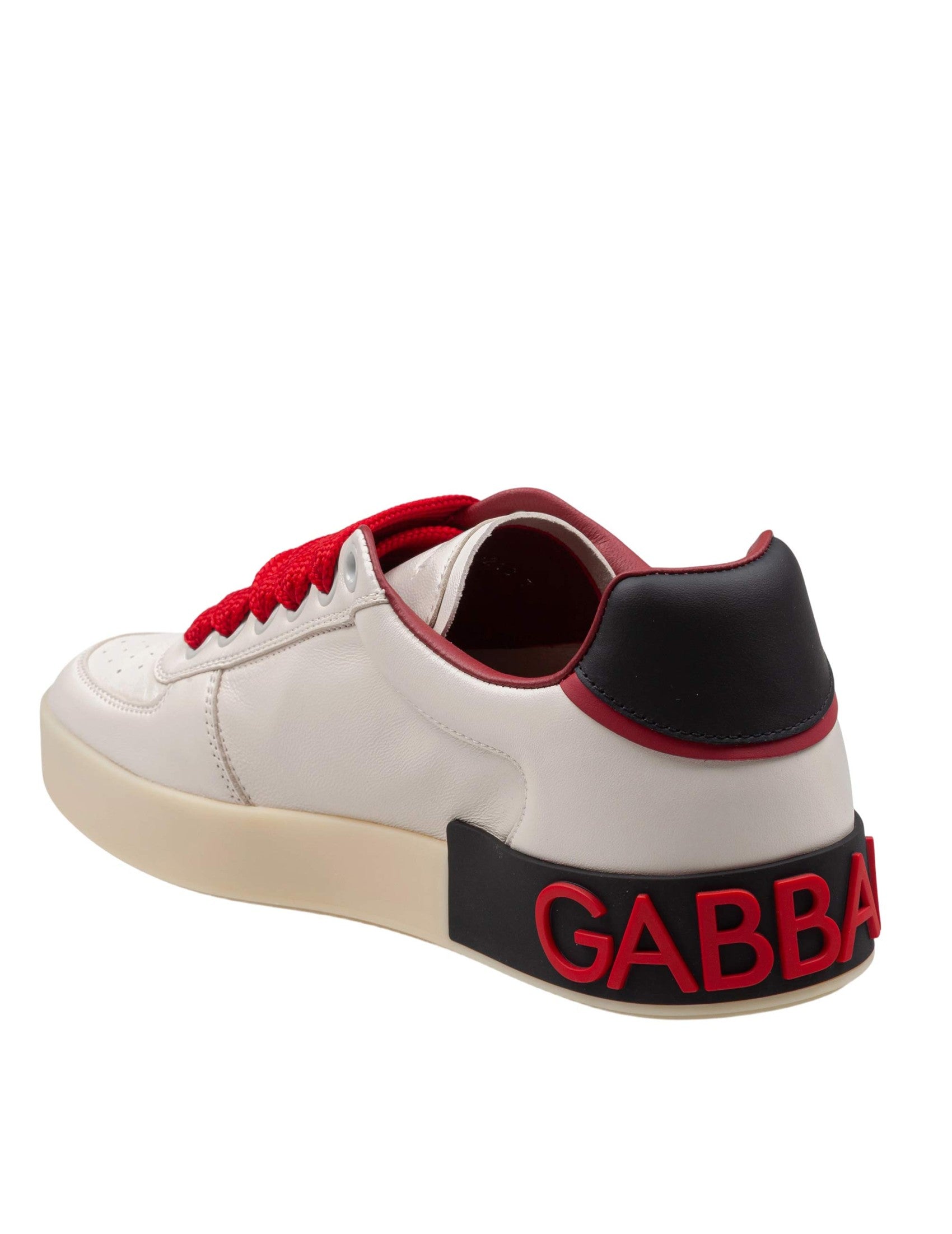 Portofino Nappa Leather Sneakers In Cream