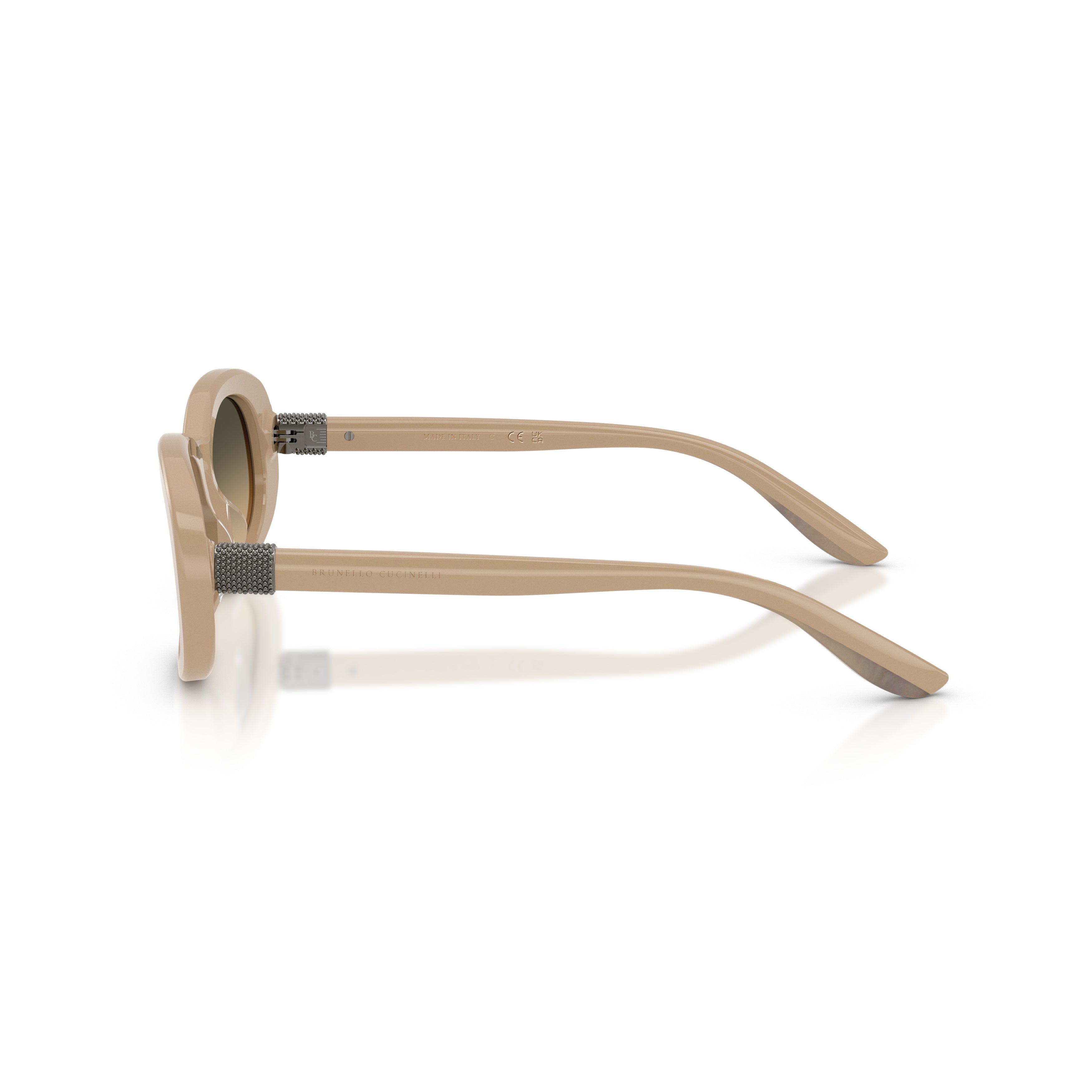 0bc4021s Rounded Rectangular Acetate Sunglasses with Gradient Lenses