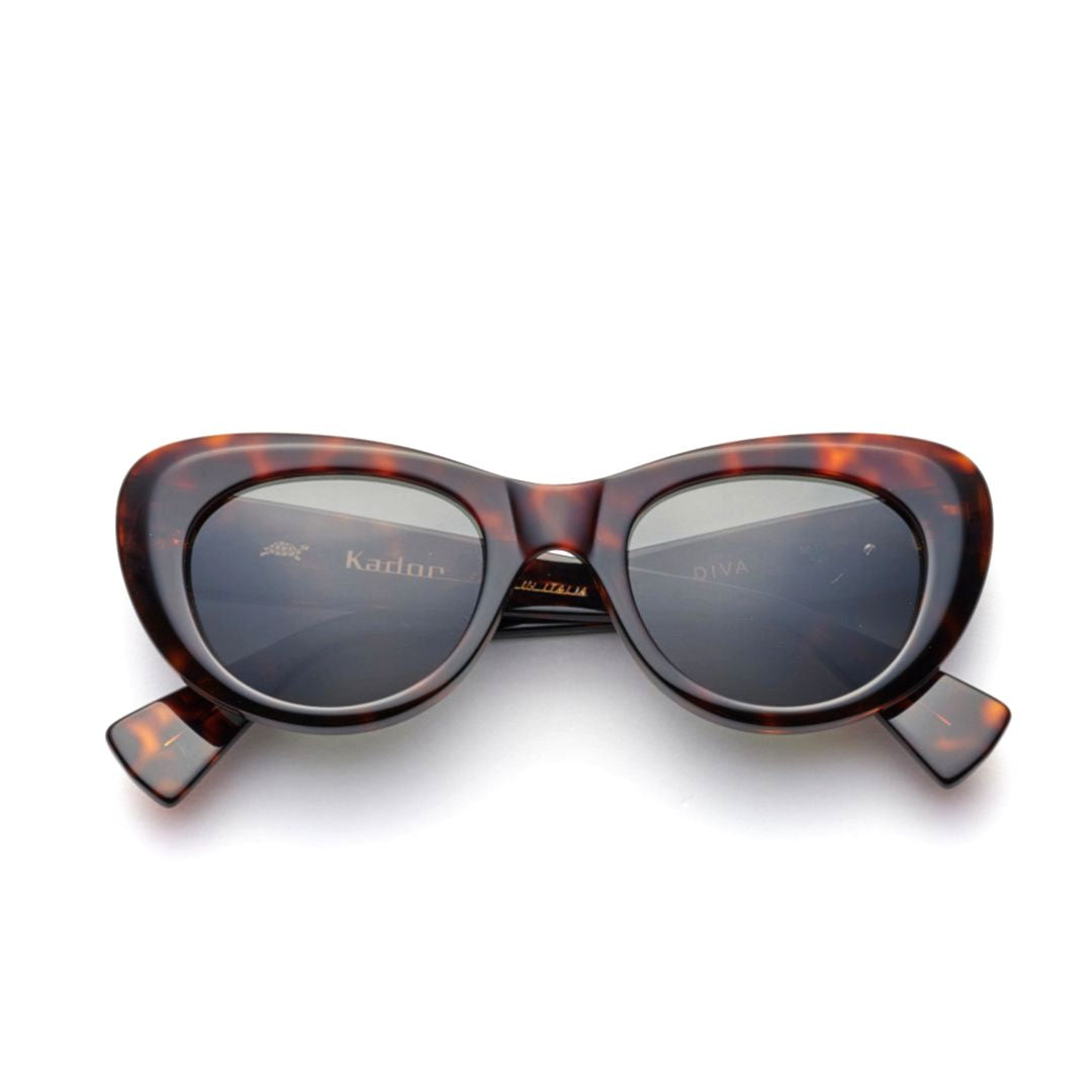 Diva Cat-Eye Tortoiseshell Sunglasses with Bold Retro Flair