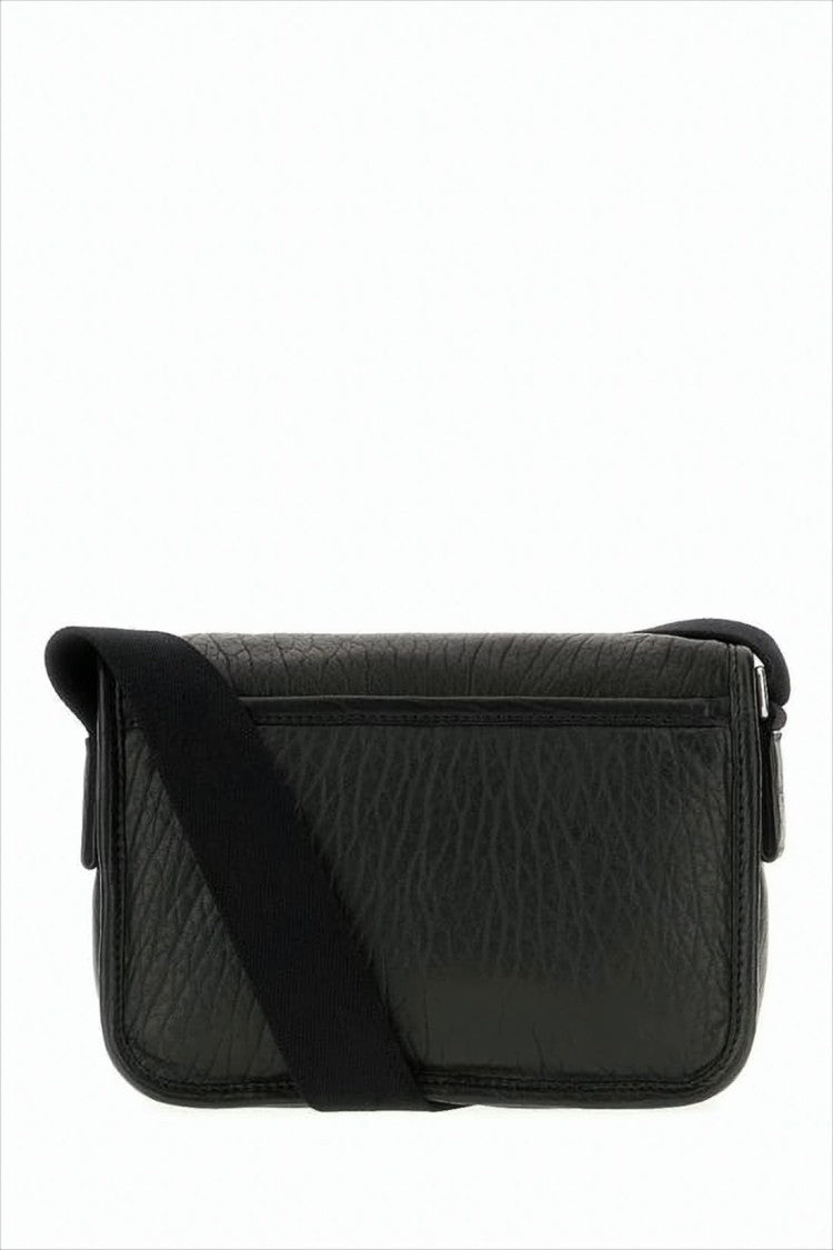 Textured Lambskin Crossbody Bag with Iconic Logo