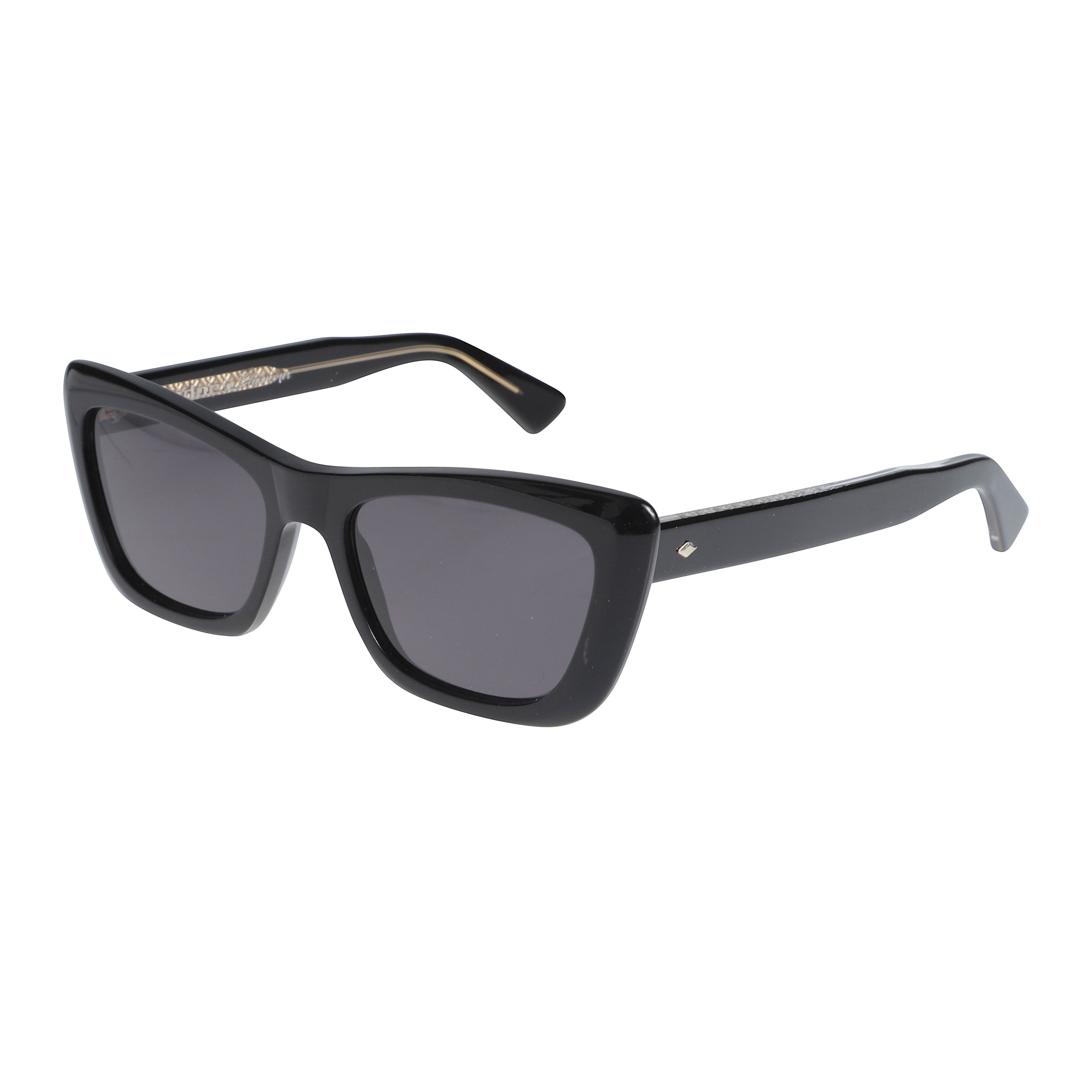 Lolita/K-S Bold Rectangular Frame Sunglasses with Glossy Finish