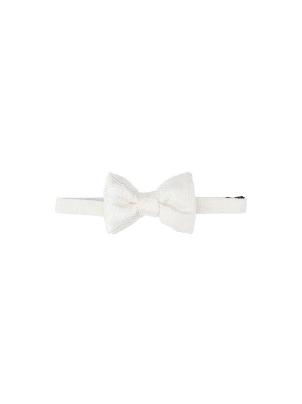 Silk Bow Tie White