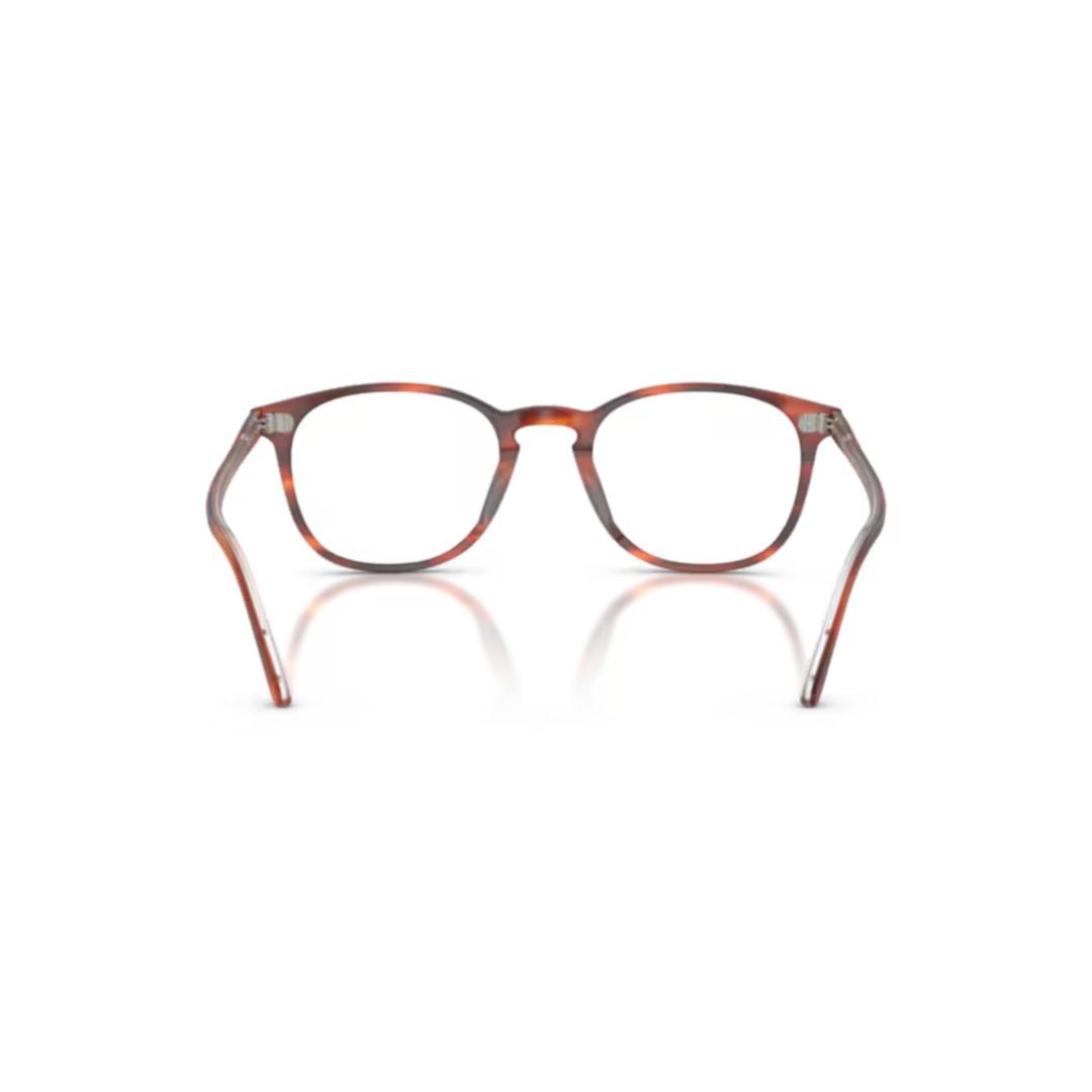 0ov5397u Classic Round Acetate Eyeglasses with Tortoiseshell Pattern