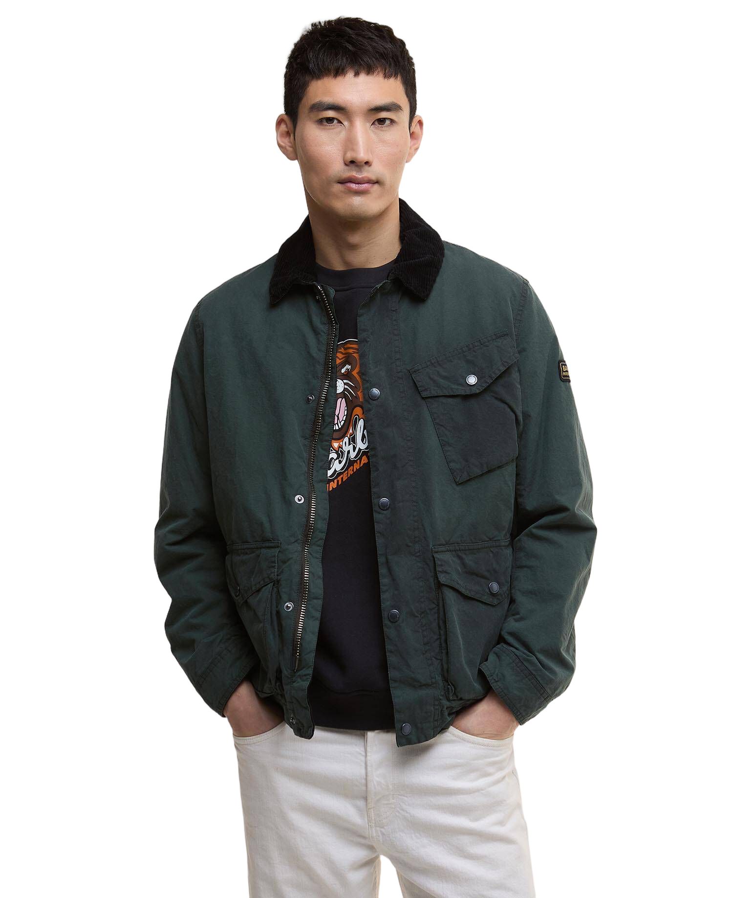 Drifter Wax Jacket With Reinforced Stitching