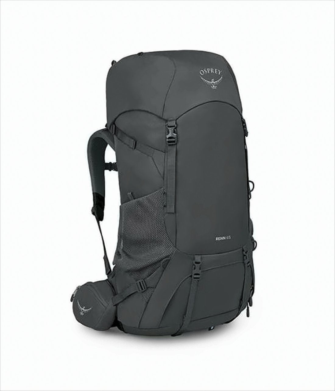 Streamlined Black Backpack with Multi-Compartment Design