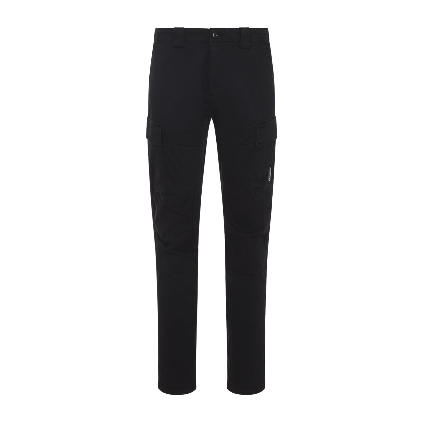 Slim Straight-Leg Cargo Trousers With Classic Waistband
