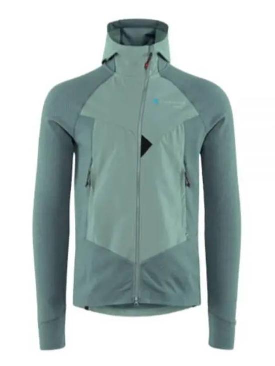Two-Tone Casual Jacket with Front Zipper and Hood