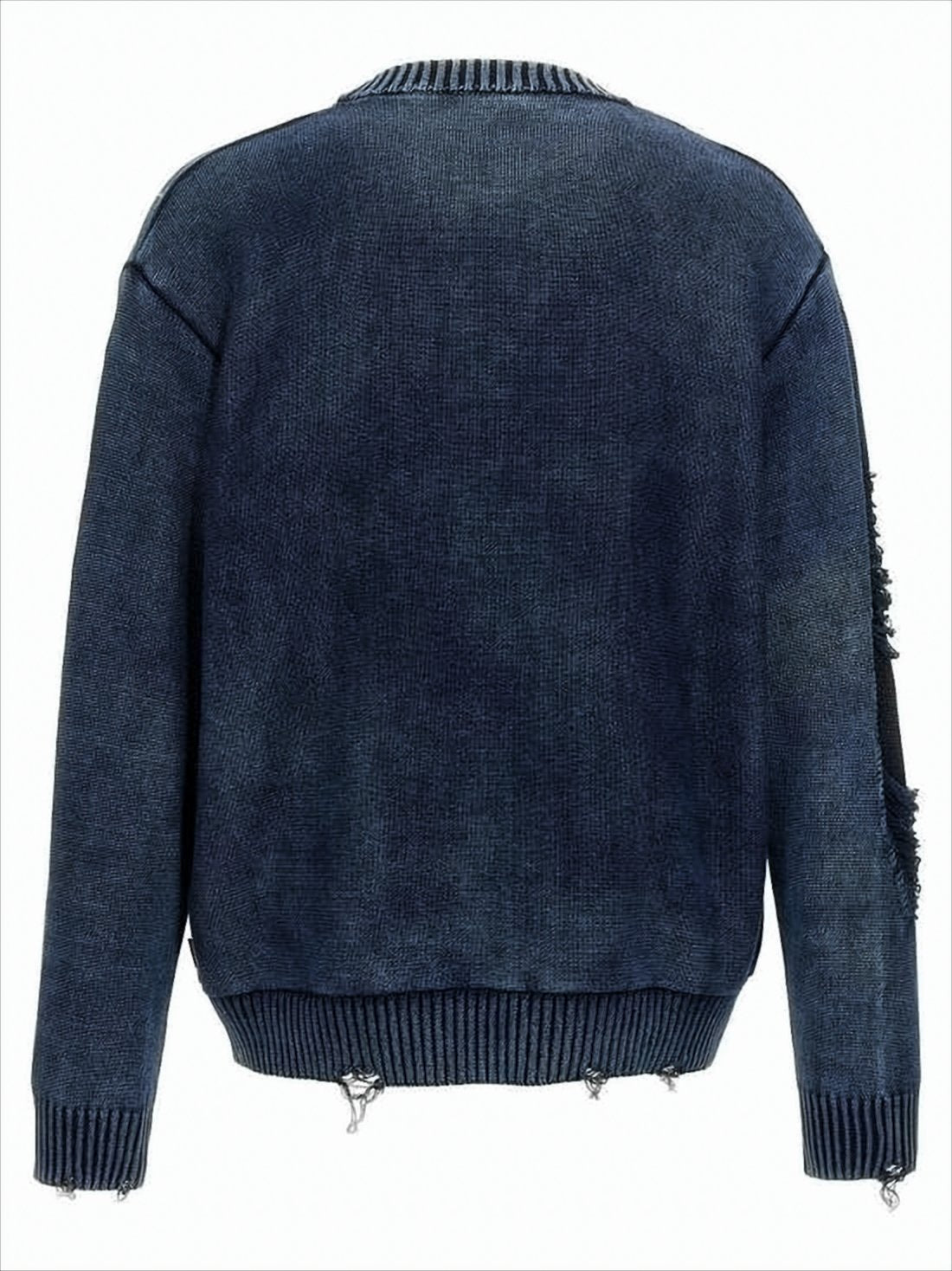 Deep Indigo Denim Knit Sweater