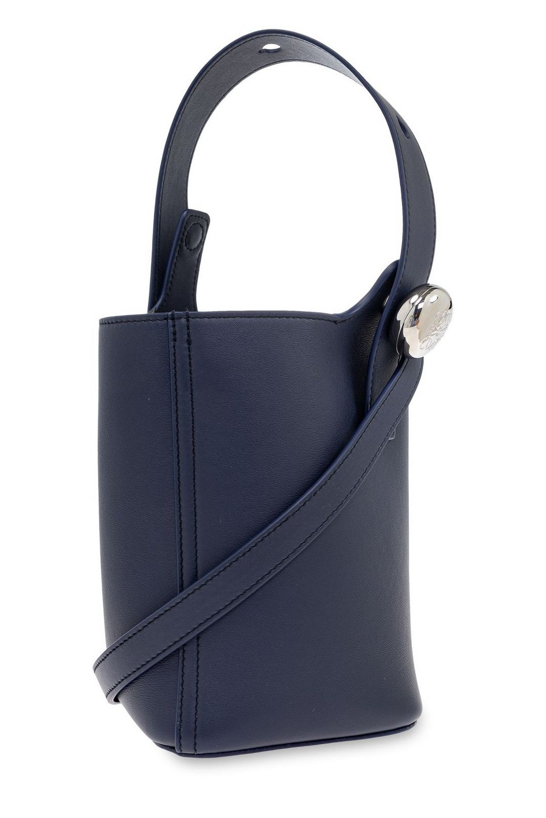 Structured Calf Leather Tote Bag