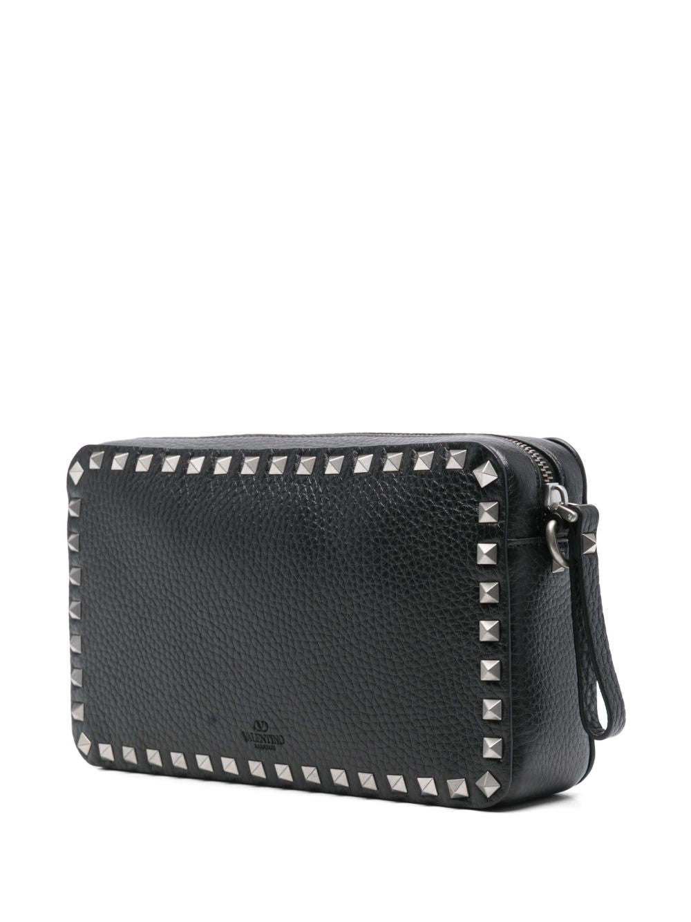 Rectangular Black Leather Bag