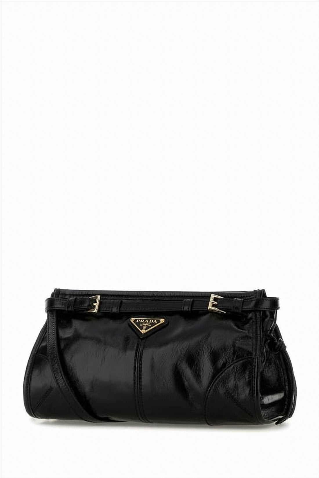 Calf Leather Elongated Shoulder Bag