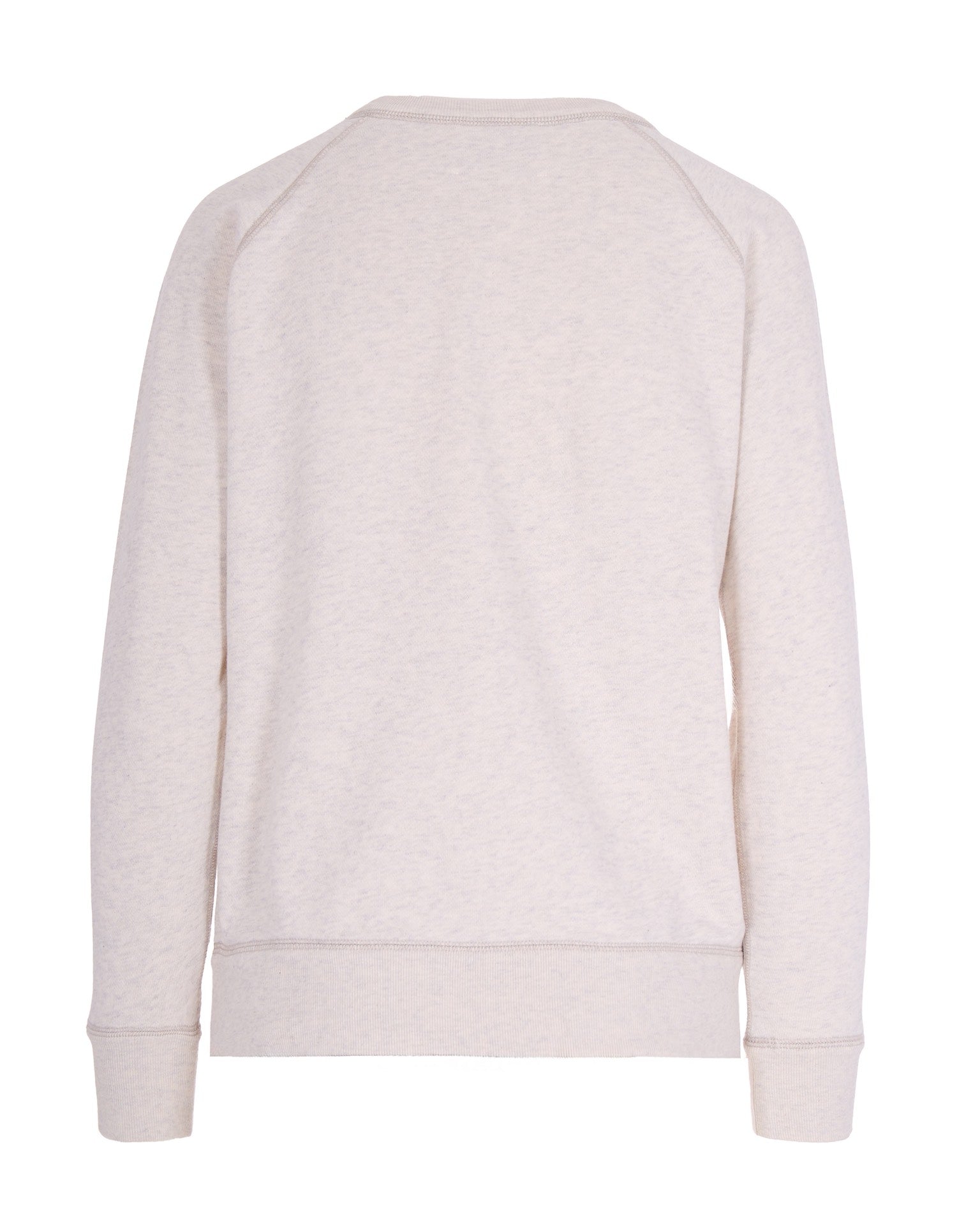 Cotton Sweatshirt with Flocked Logo Detail