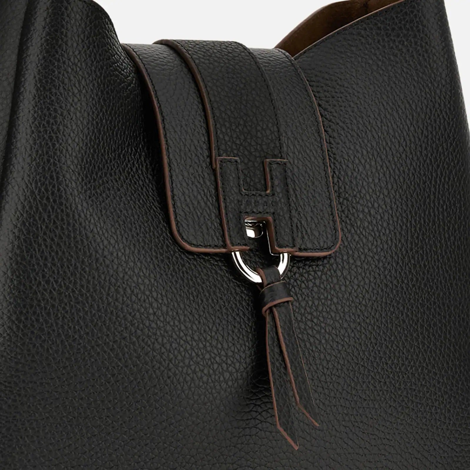 Black H01X Hobo Verticale Hobo Bag