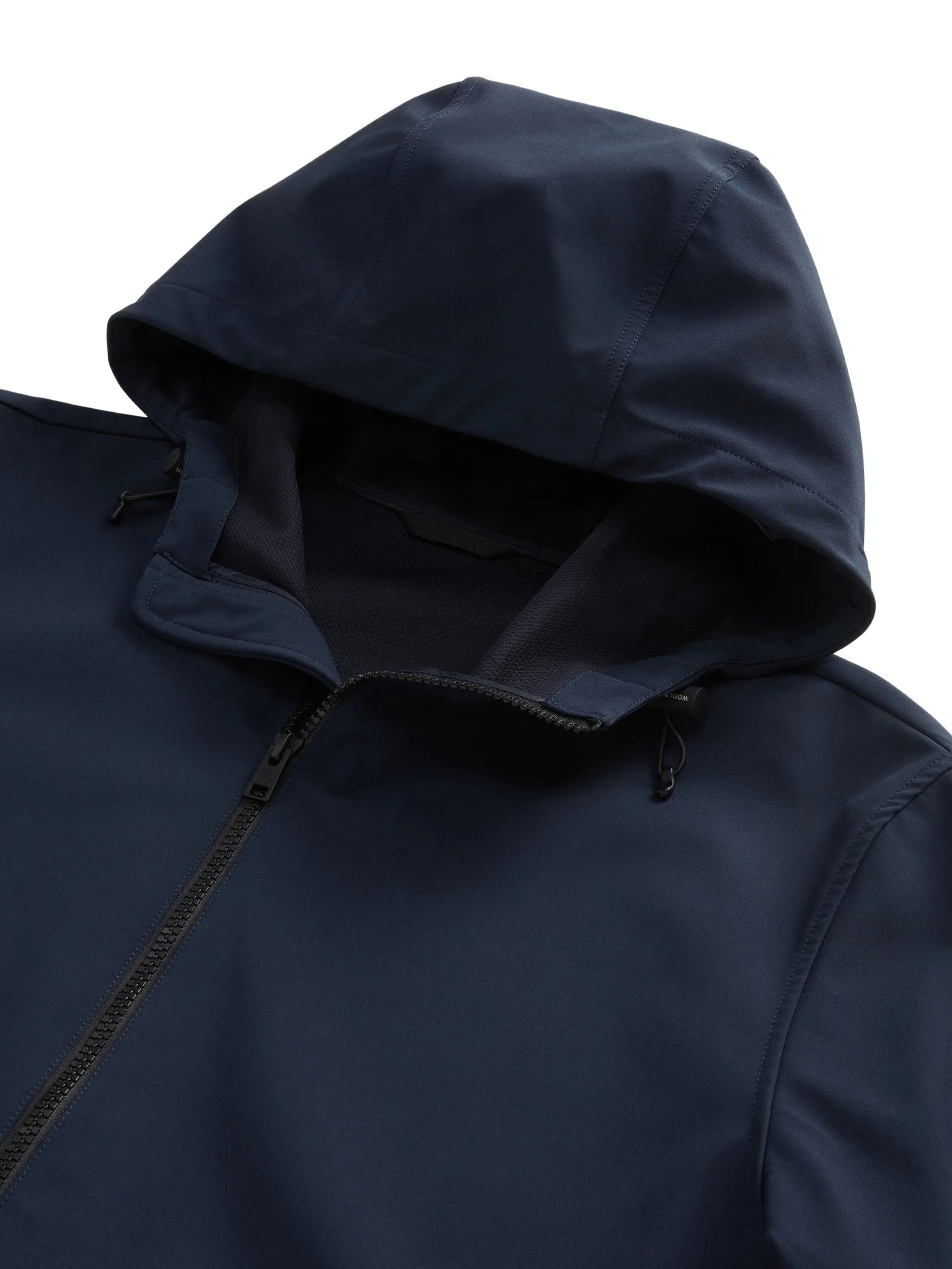 Blue Soft Shell Full Zip Hoodie