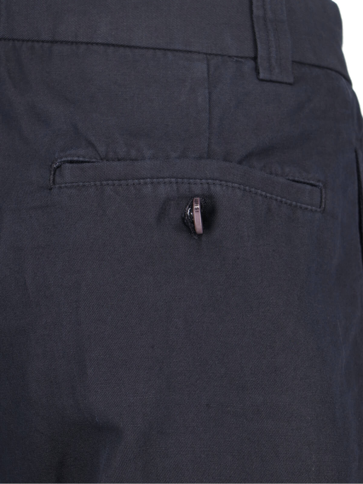 Navy Cotton Linen Shorts