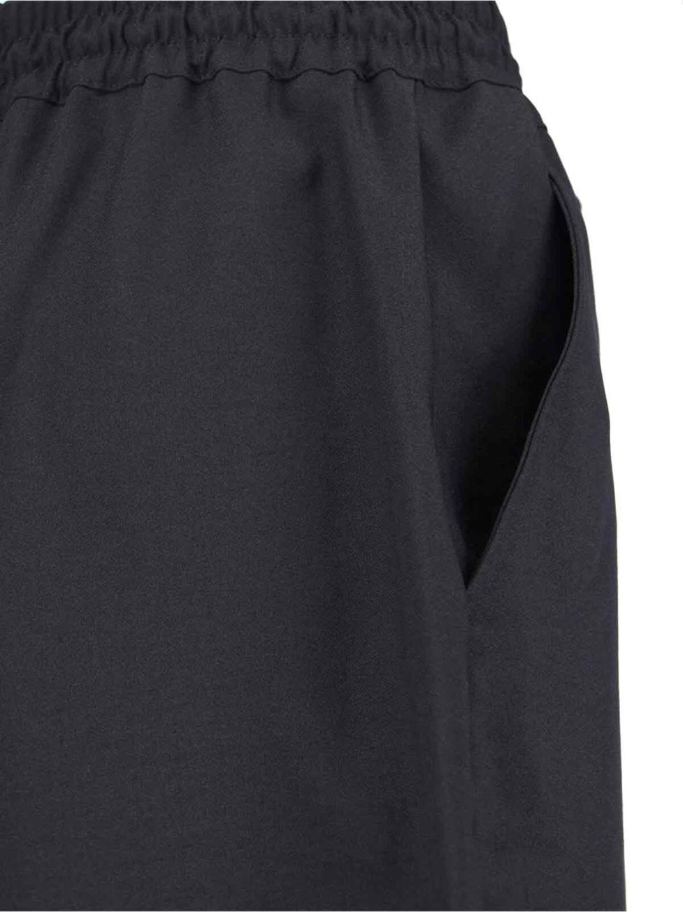 Straight Leg Pants With Elastic Waist And Drawstring Closure