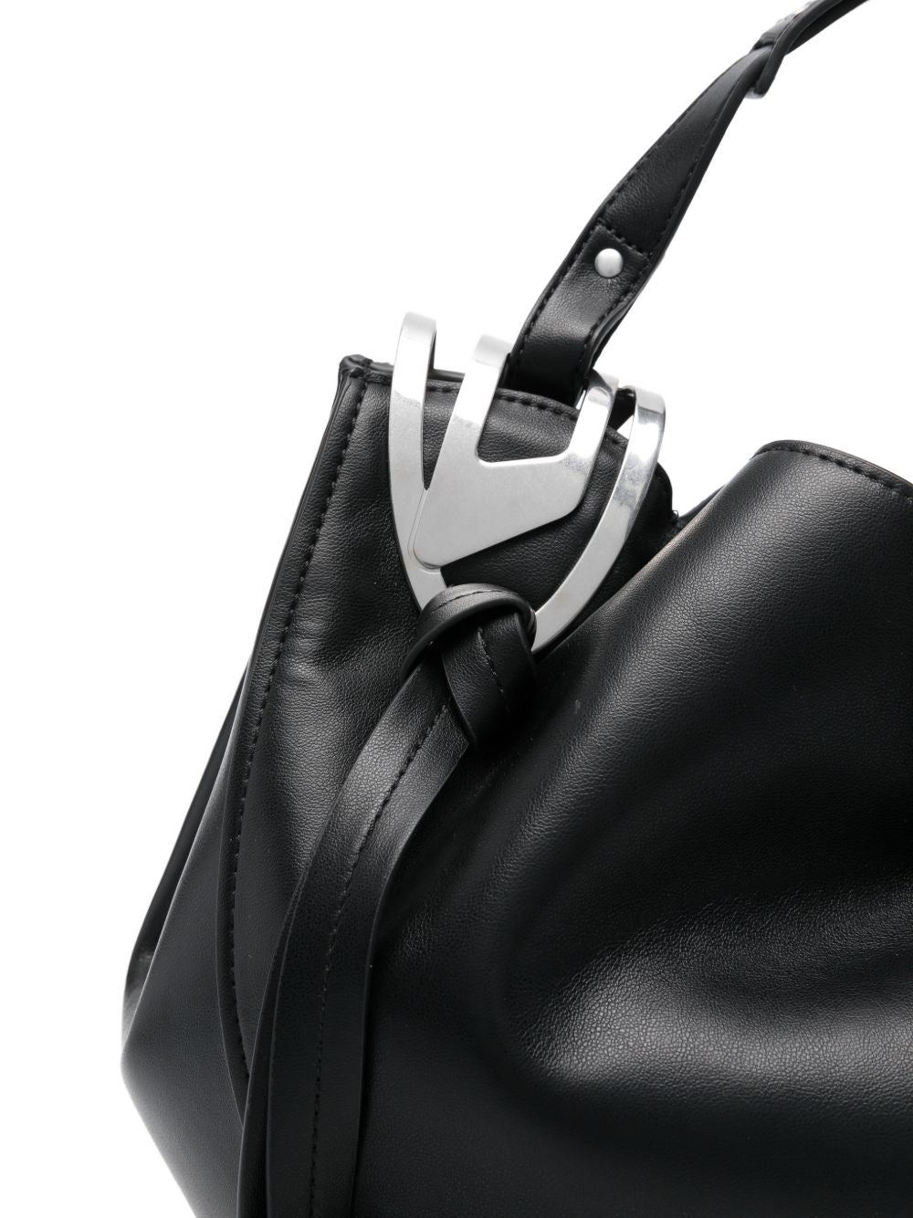 Silk and Nylon Black Bag