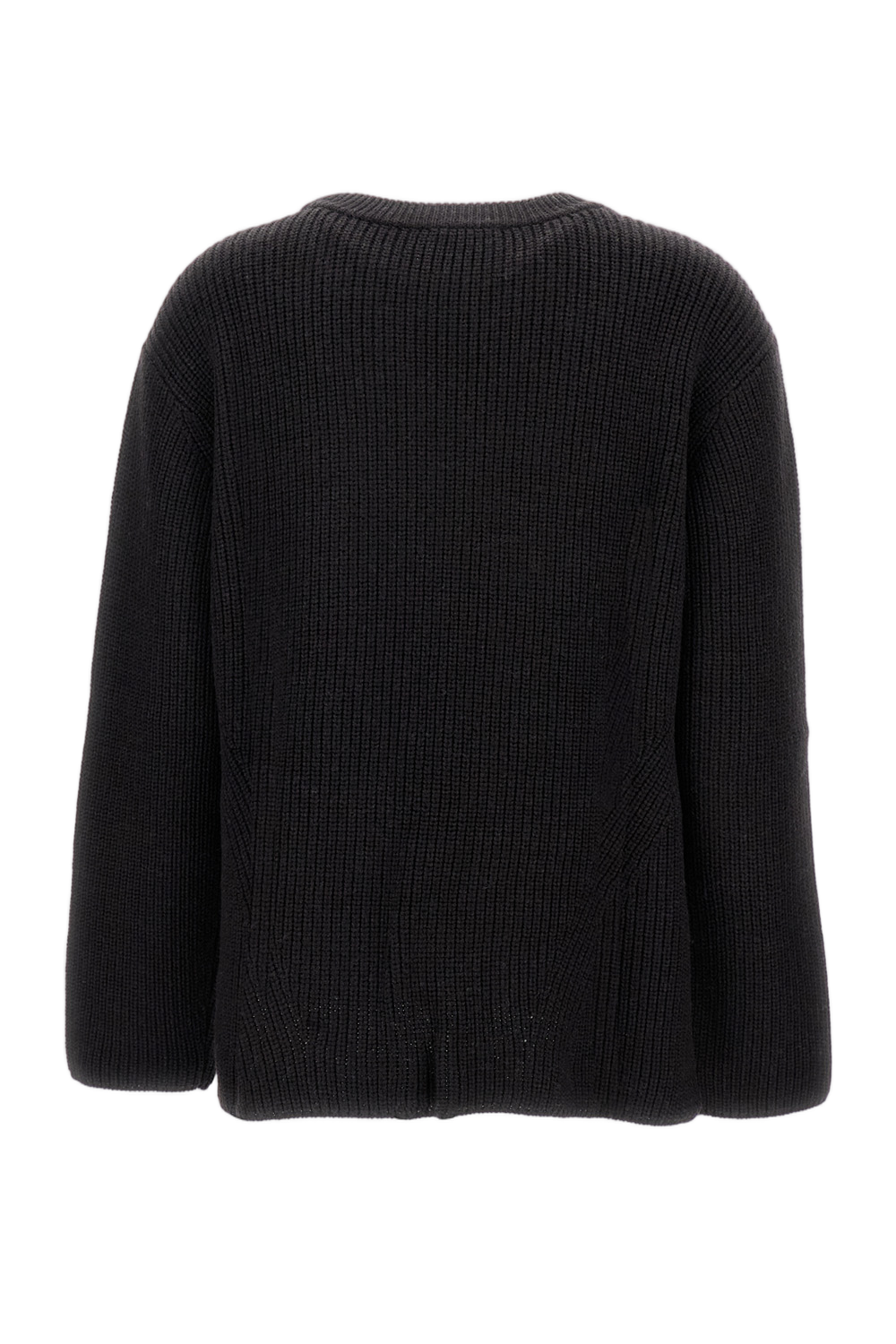 Classic Knit Sweater In Warm Brown Tone