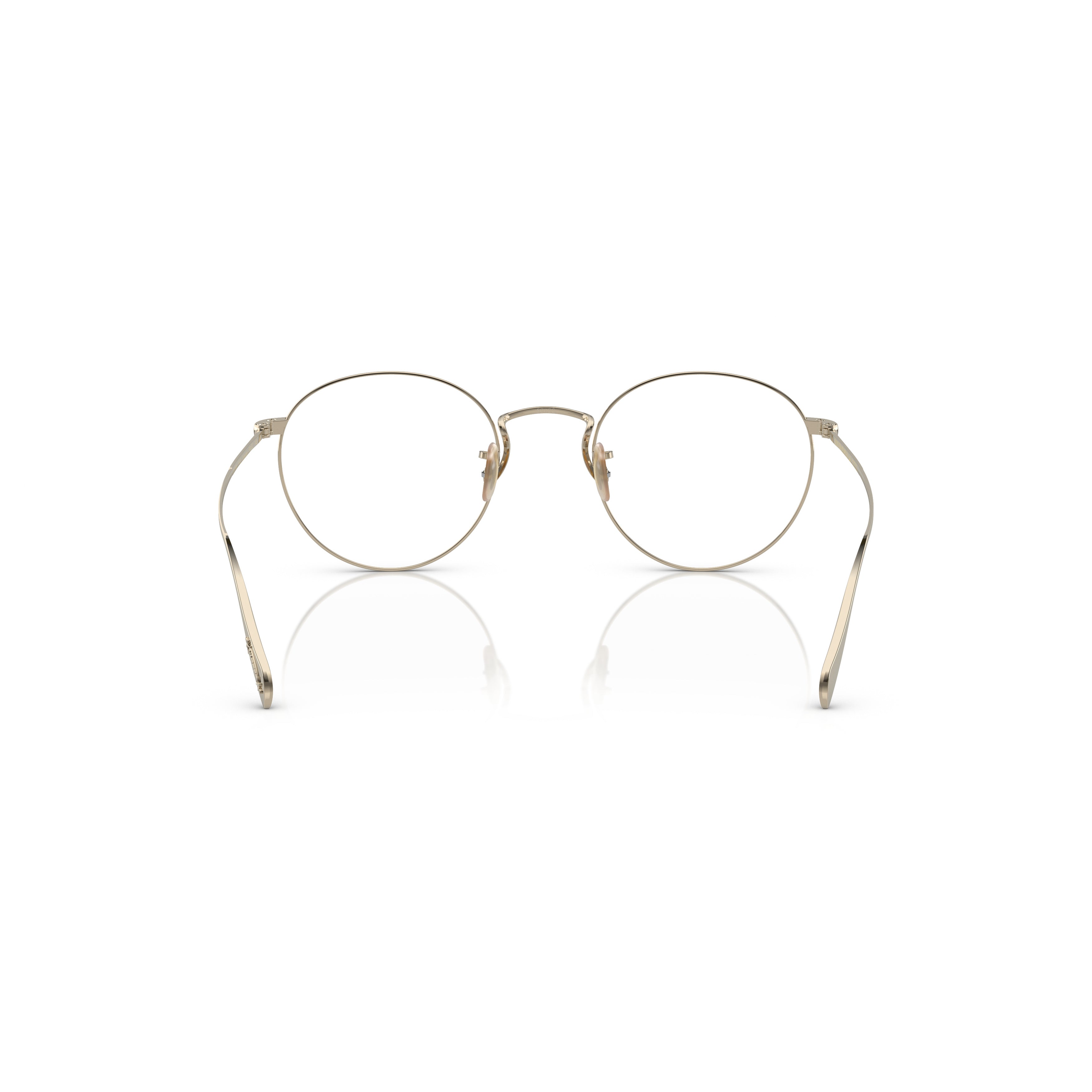 0ov1186 Thin Round Metal Sunglasses with Adjustable Nose Pads