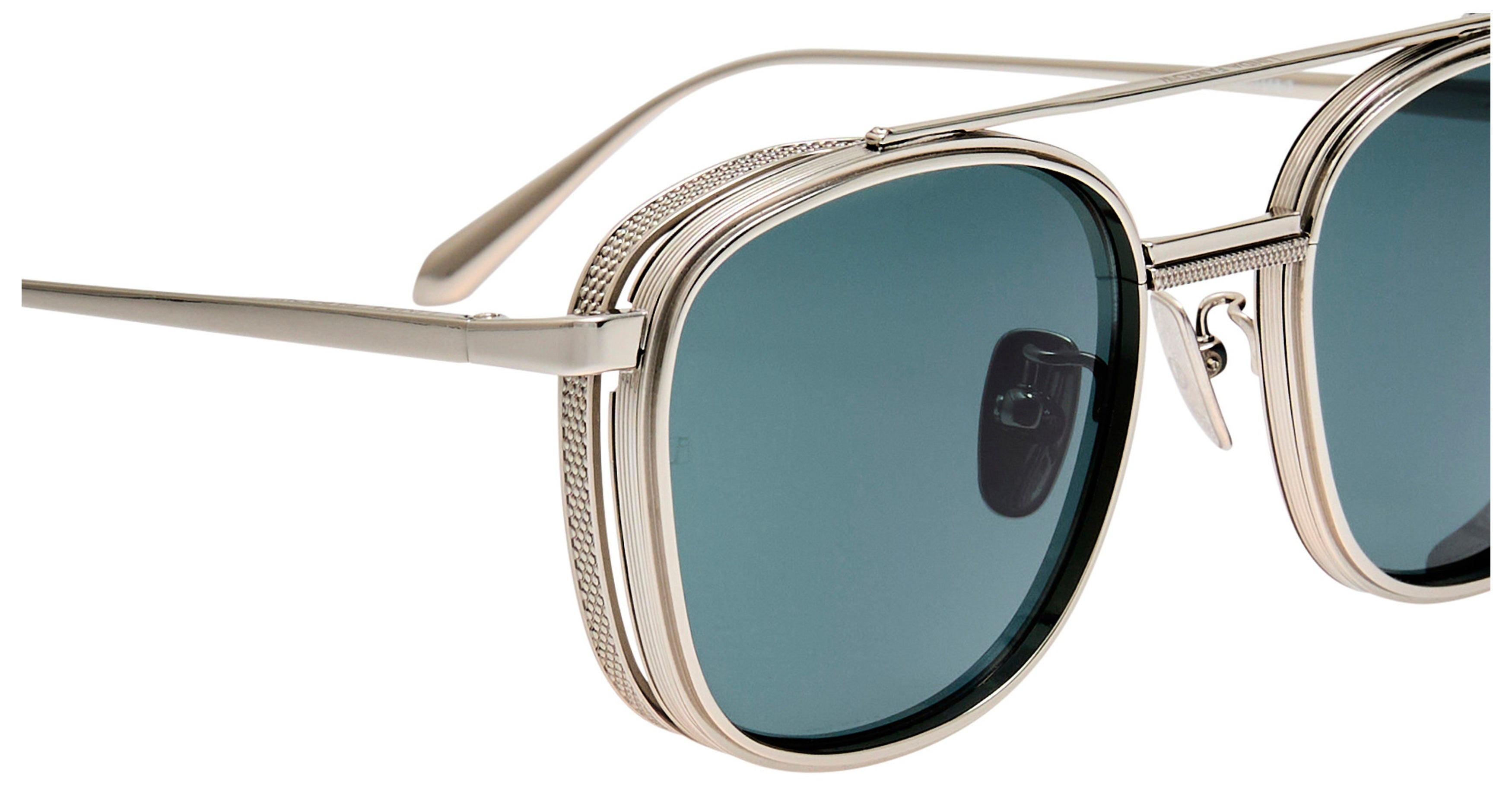 Lfl Titanium Frame Sunglasses with Oval Lenses