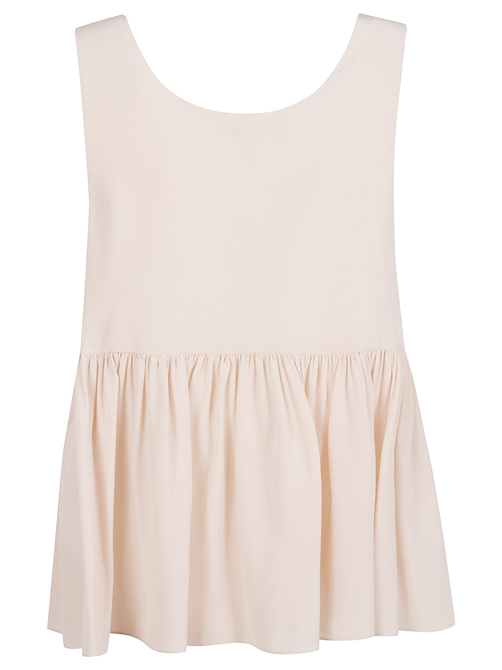 Flowing Gathered Sleeveless Top