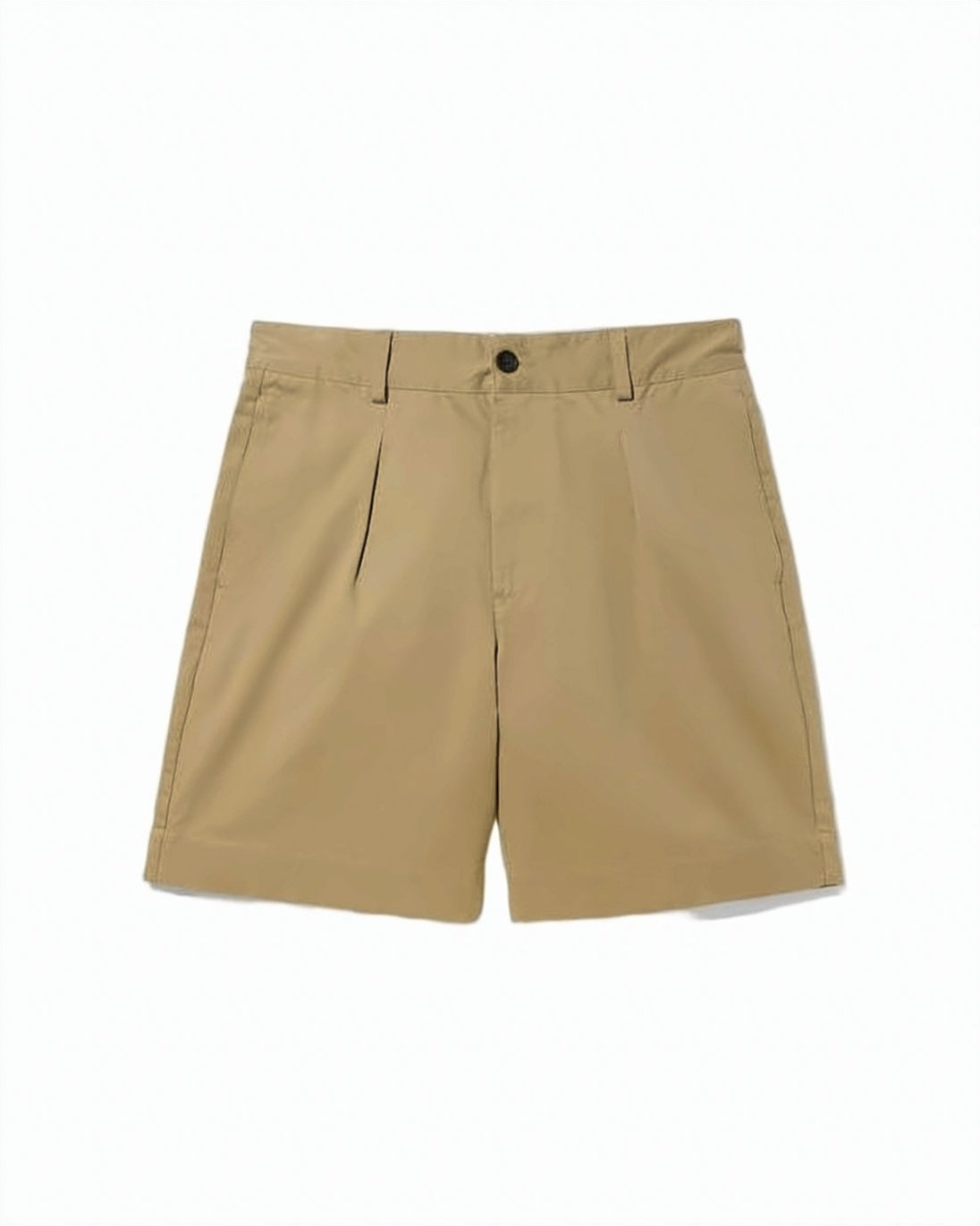 Tailored Brown Shorts with Design