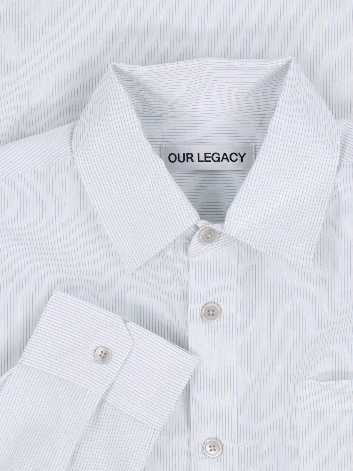 White Vast Striped Patterned Shirt