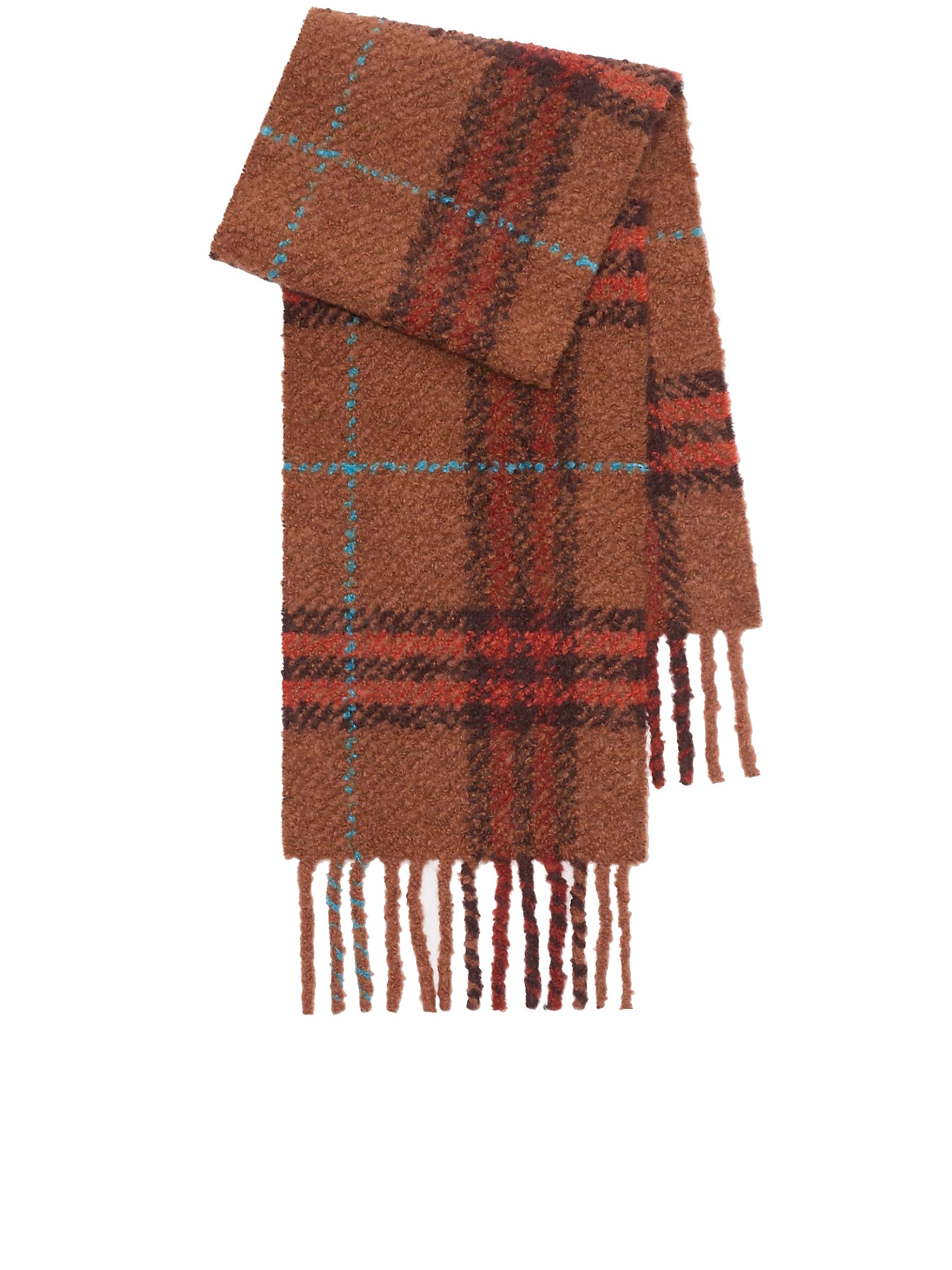 G Chck Textured Boucle Check Scarf