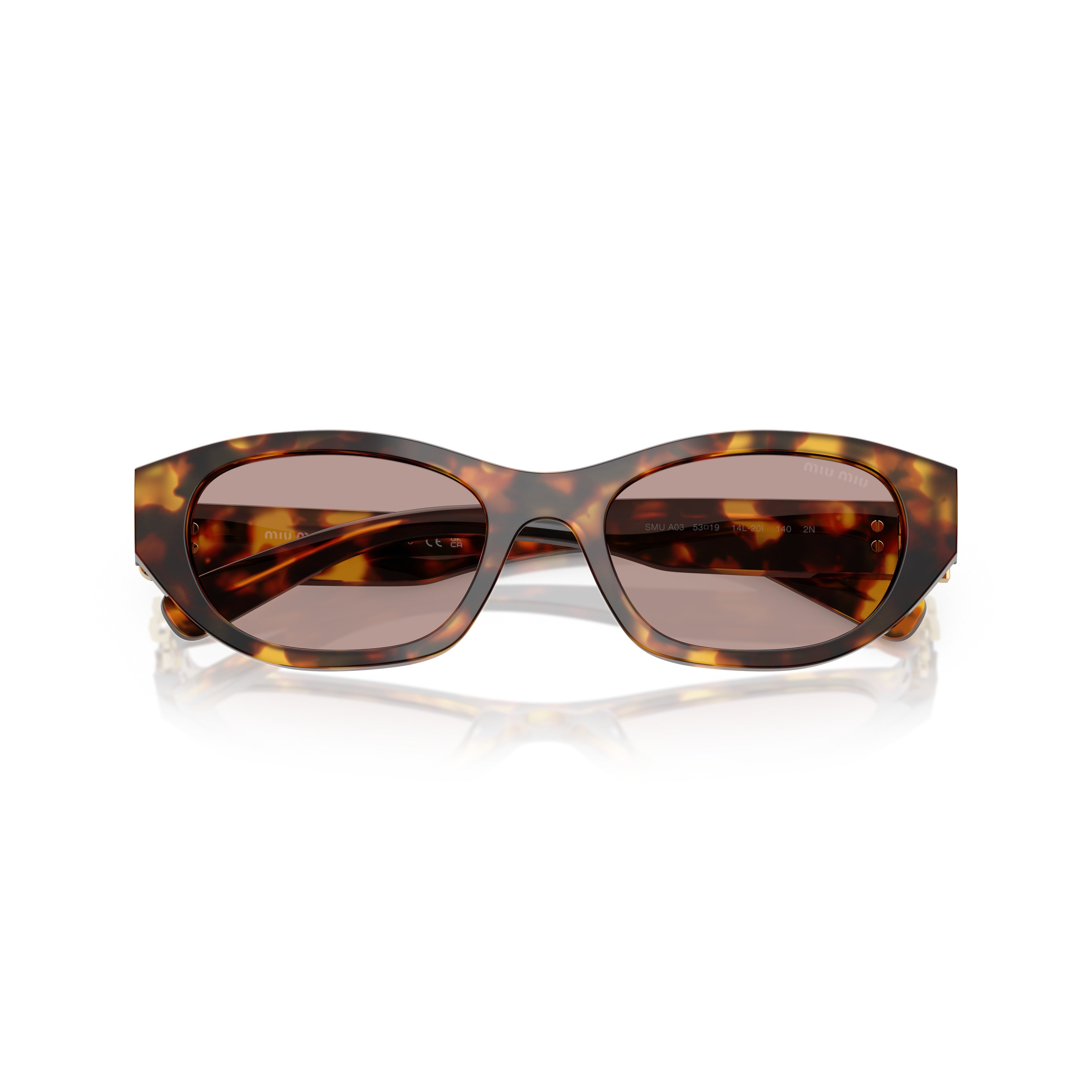 0mu A03s Tortoiseshell Oval Frame Sunglasses