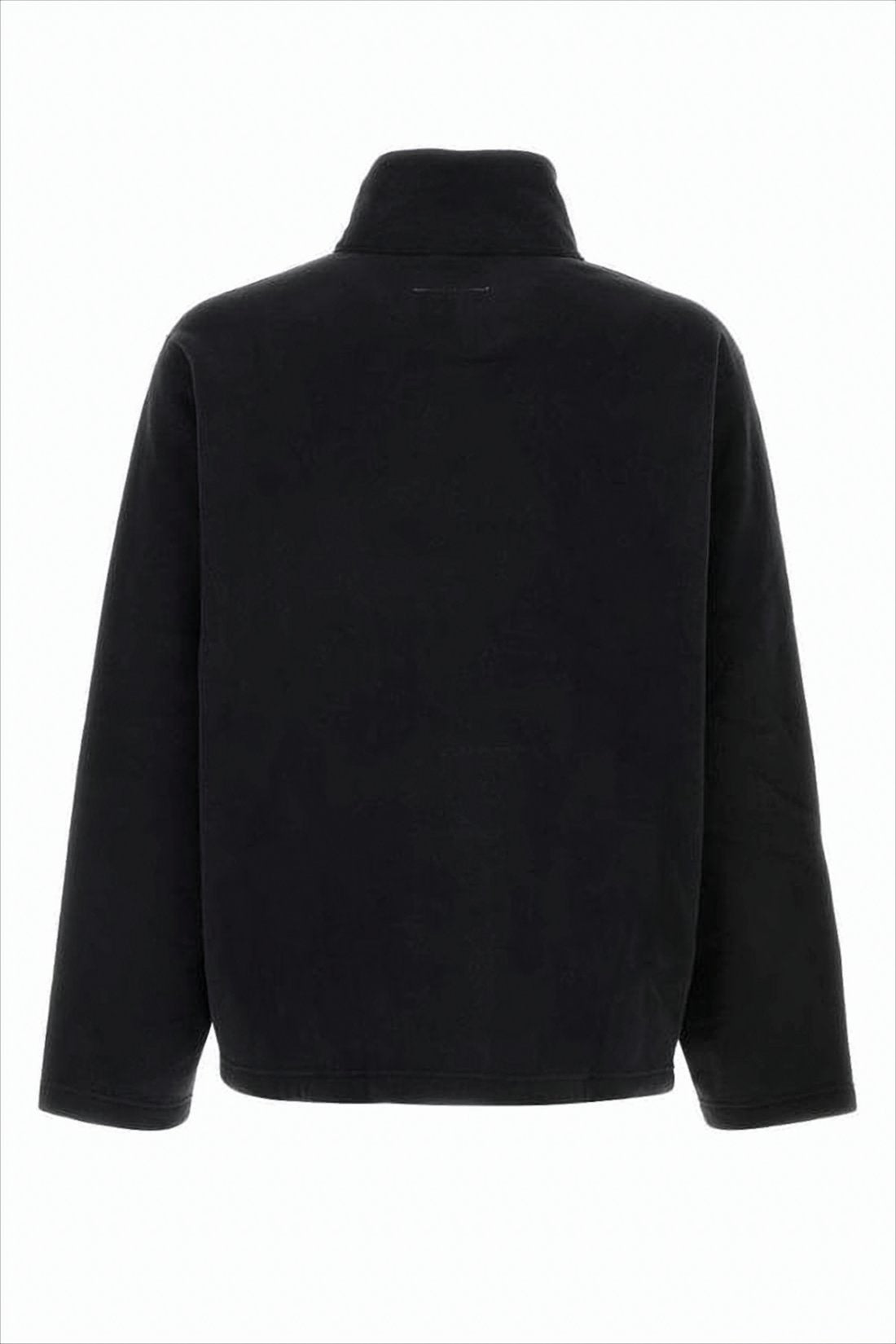 Boxy Cropped Black Turtleneck