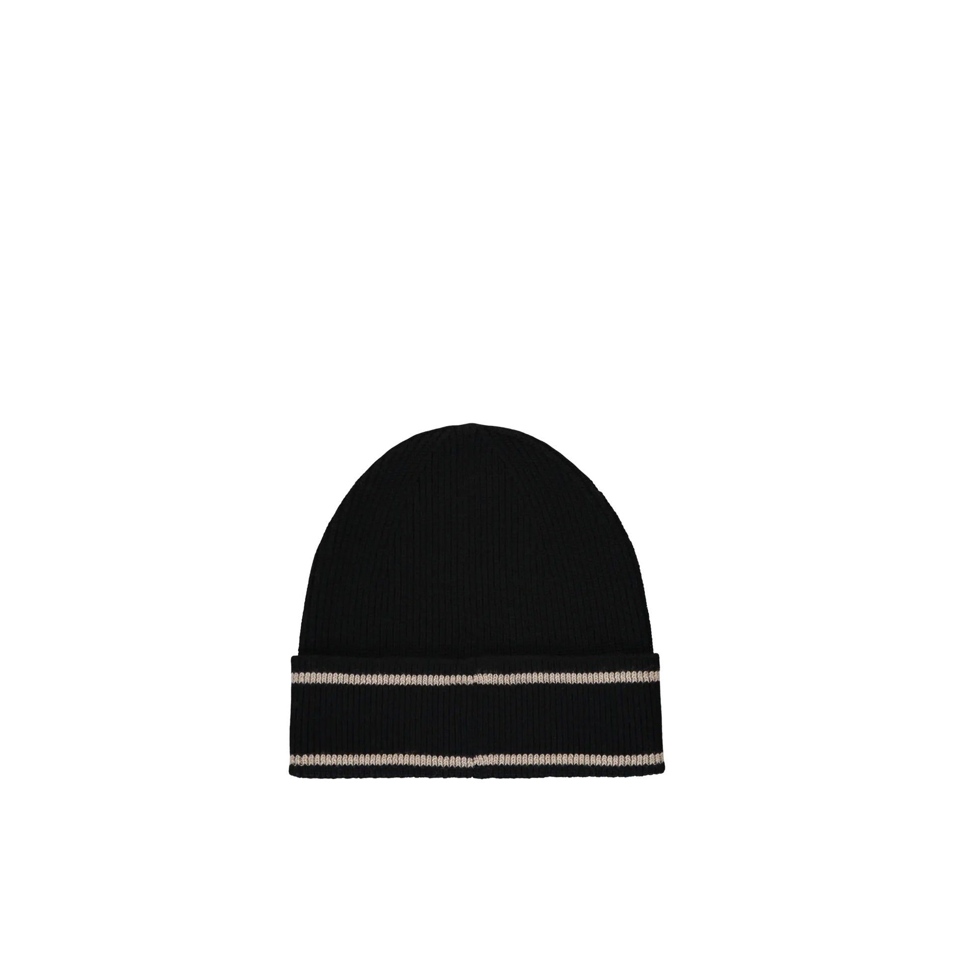 Wool Hat With Contrasting Logo Detail