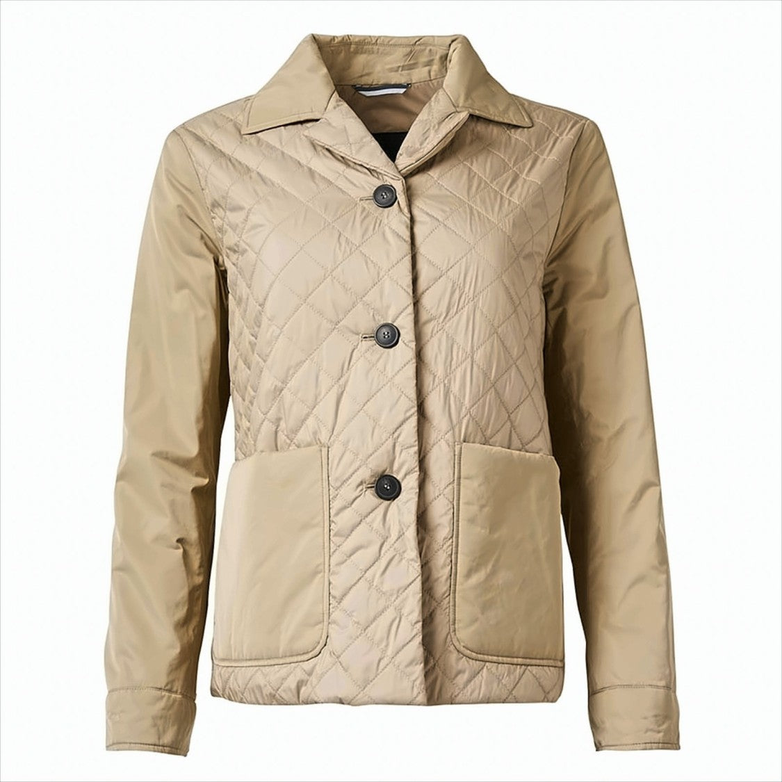 Quilted Short Jacket with Classic Collar