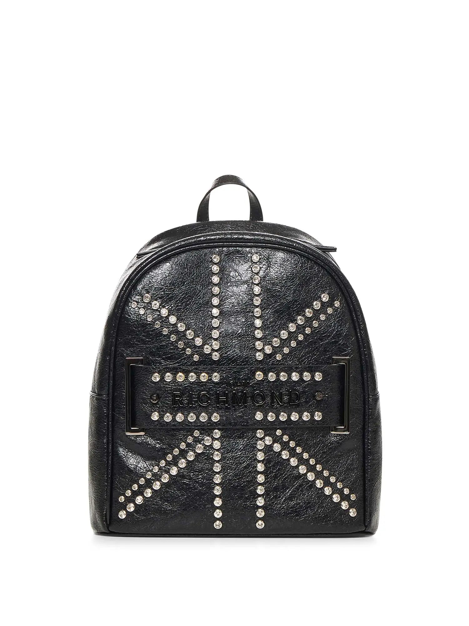 Textured Synthetic Leather Backpack