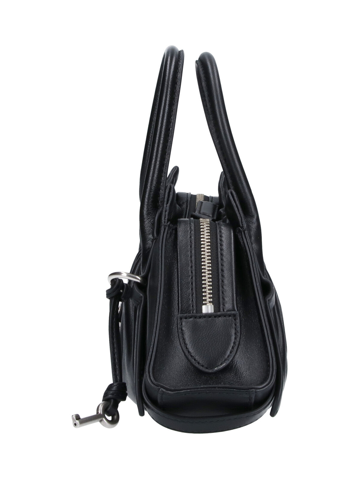 Black The Christina Ruched Leather Bag
