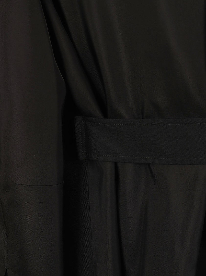 Tailored Black Jacket With Deep V-Neckline